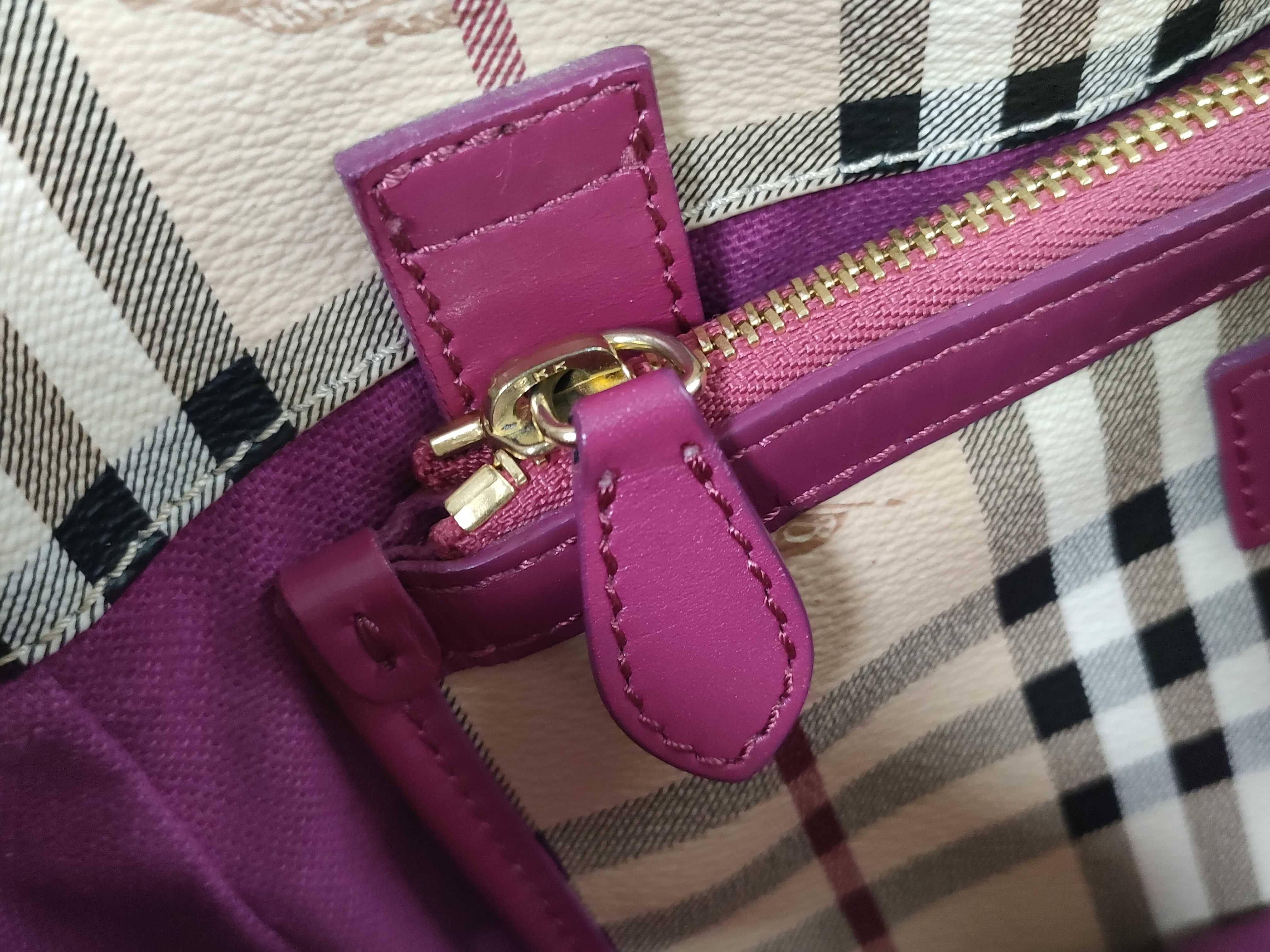 handbag, PVC, Nova Check pattern — view 12