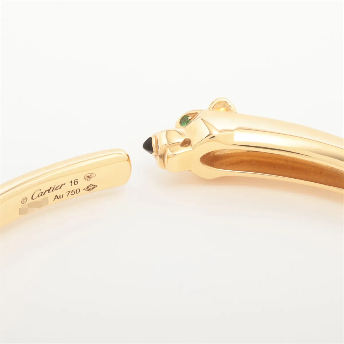 Panthere Tsavorite Onyx Bracelet 750(YG) 24.2g 16 KUK780 Stroke — view 4