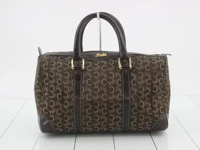 Macadam Canvas Leather Handbag