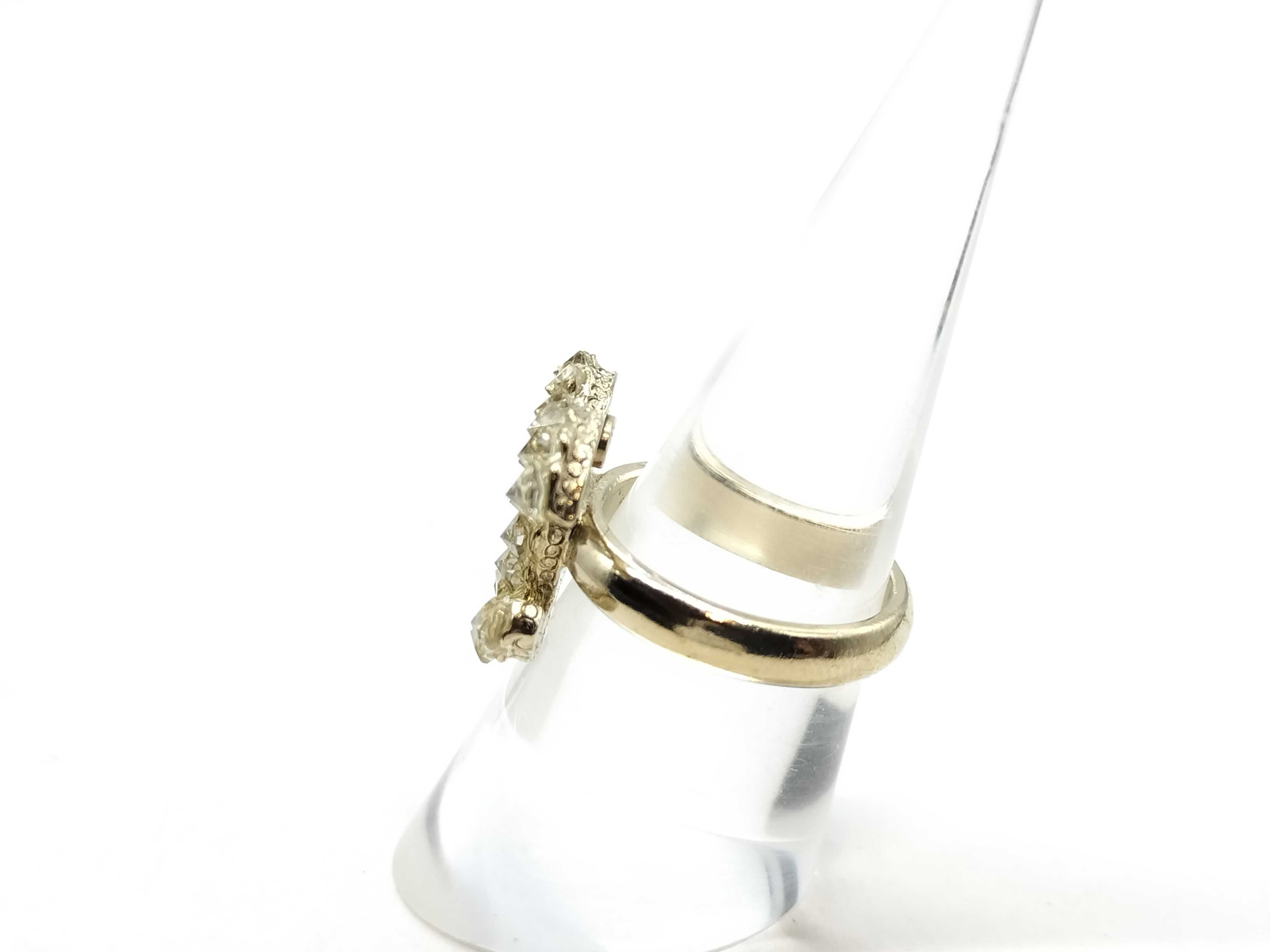 Coco Mark Rhinestone Ring — view 3