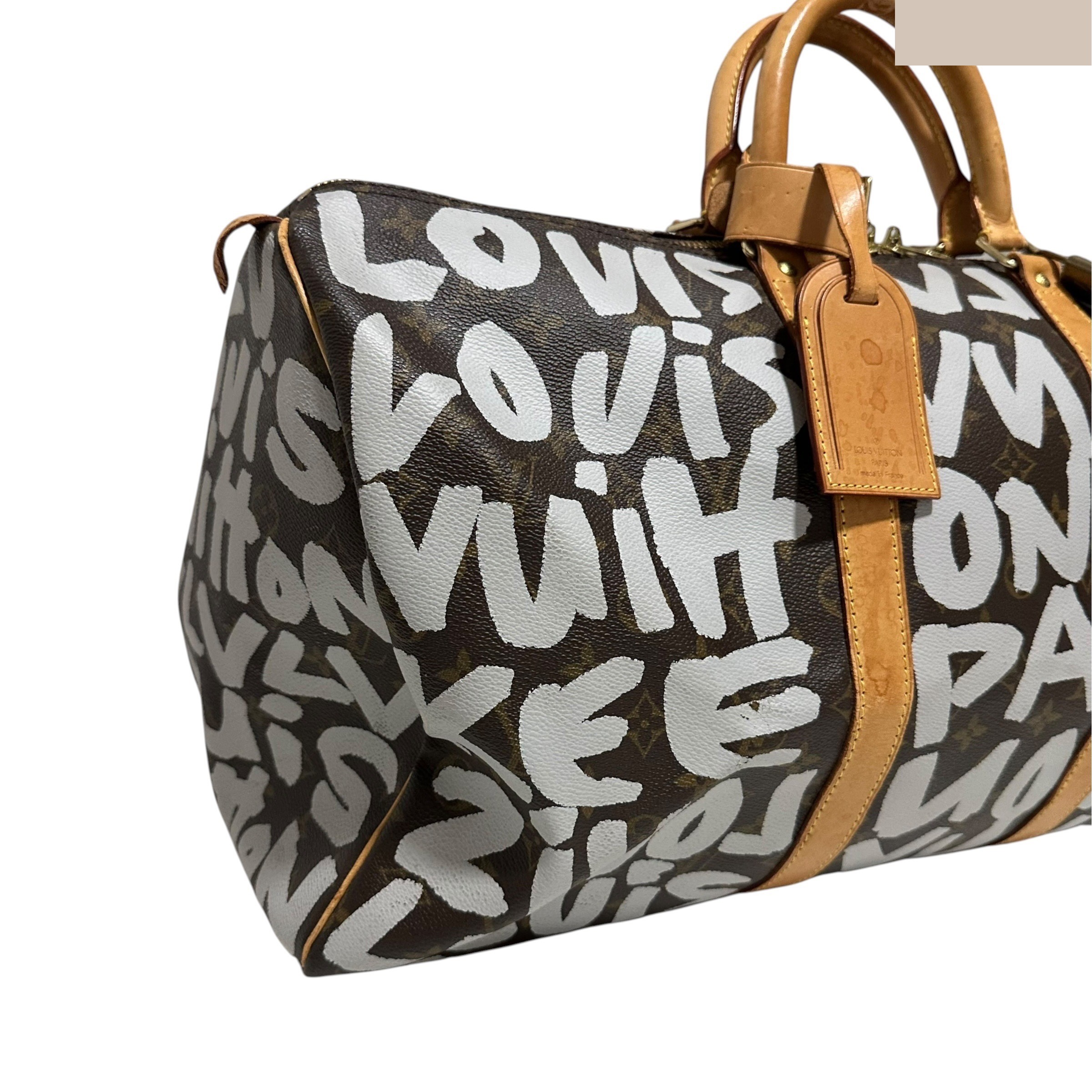 Keepall 50 Monogram Graffiti Boston Bag M92197 FL0041 — view 3
