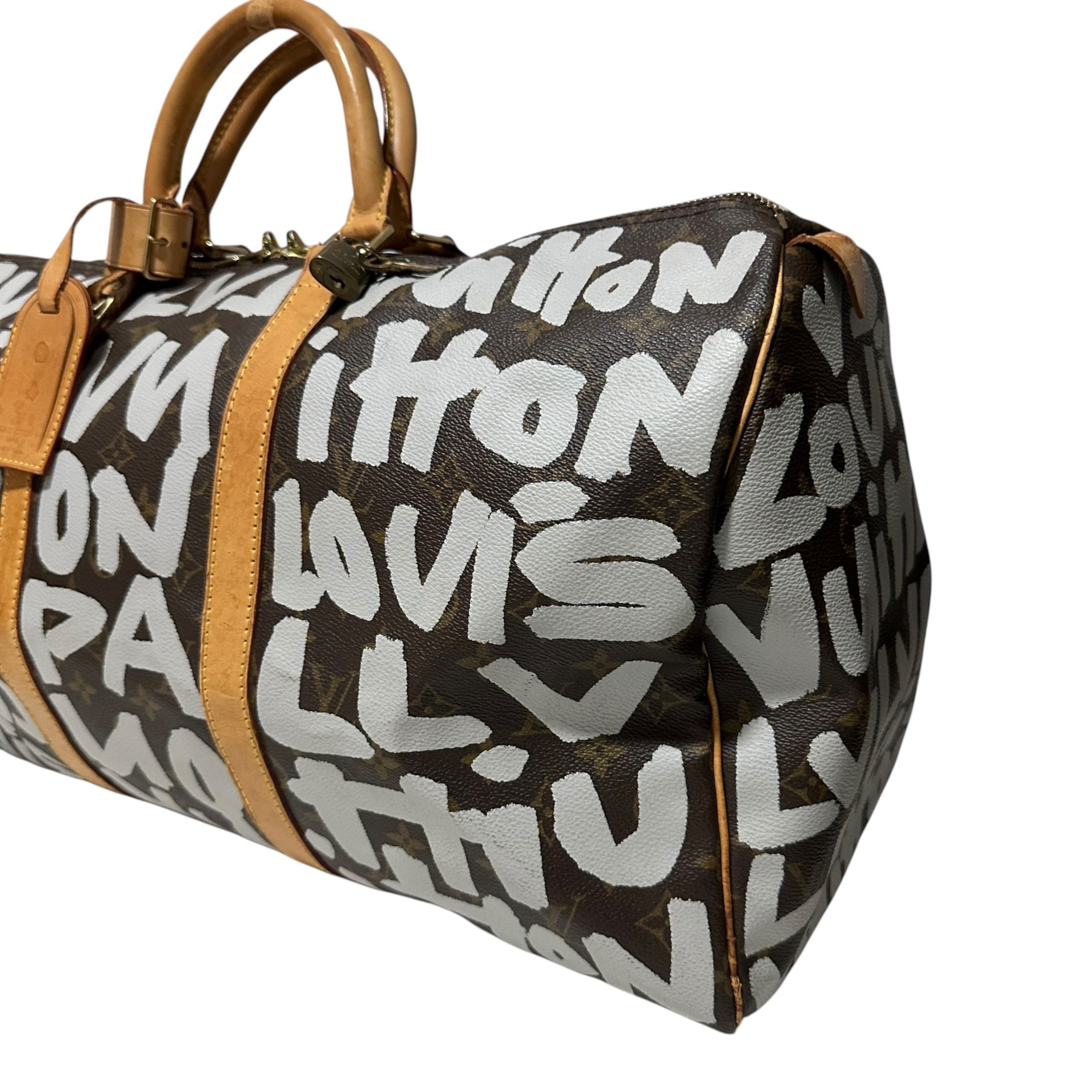 Keepall 50 Monogram Graffiti Boston Bag M92197 FL0041 — view 4