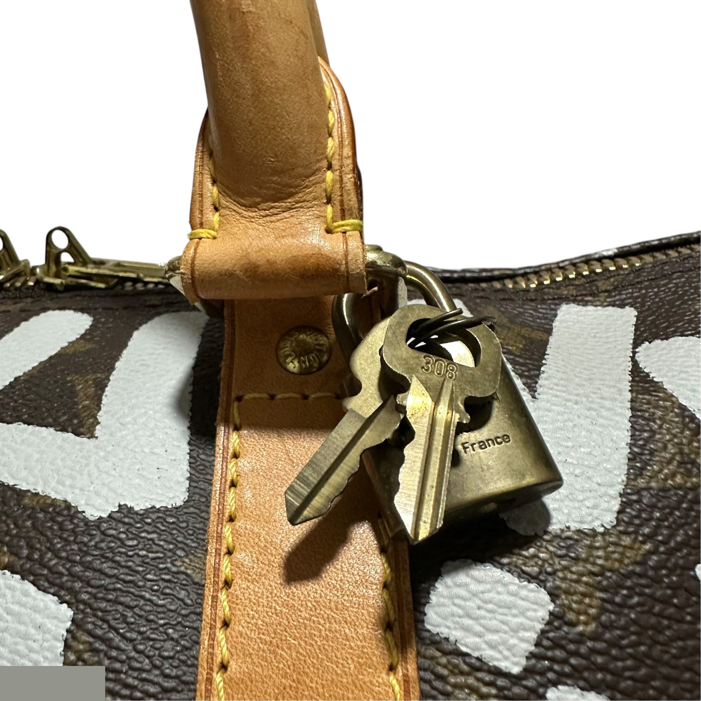 Keepall 50 Monogram Graffiti Boston Bag M92197 FL0041 — view 7