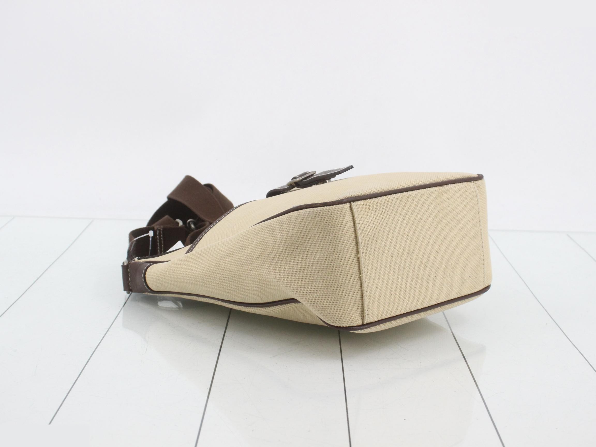 Blue Label canvas shoulder bag, aftermarket pull tab. — view 5