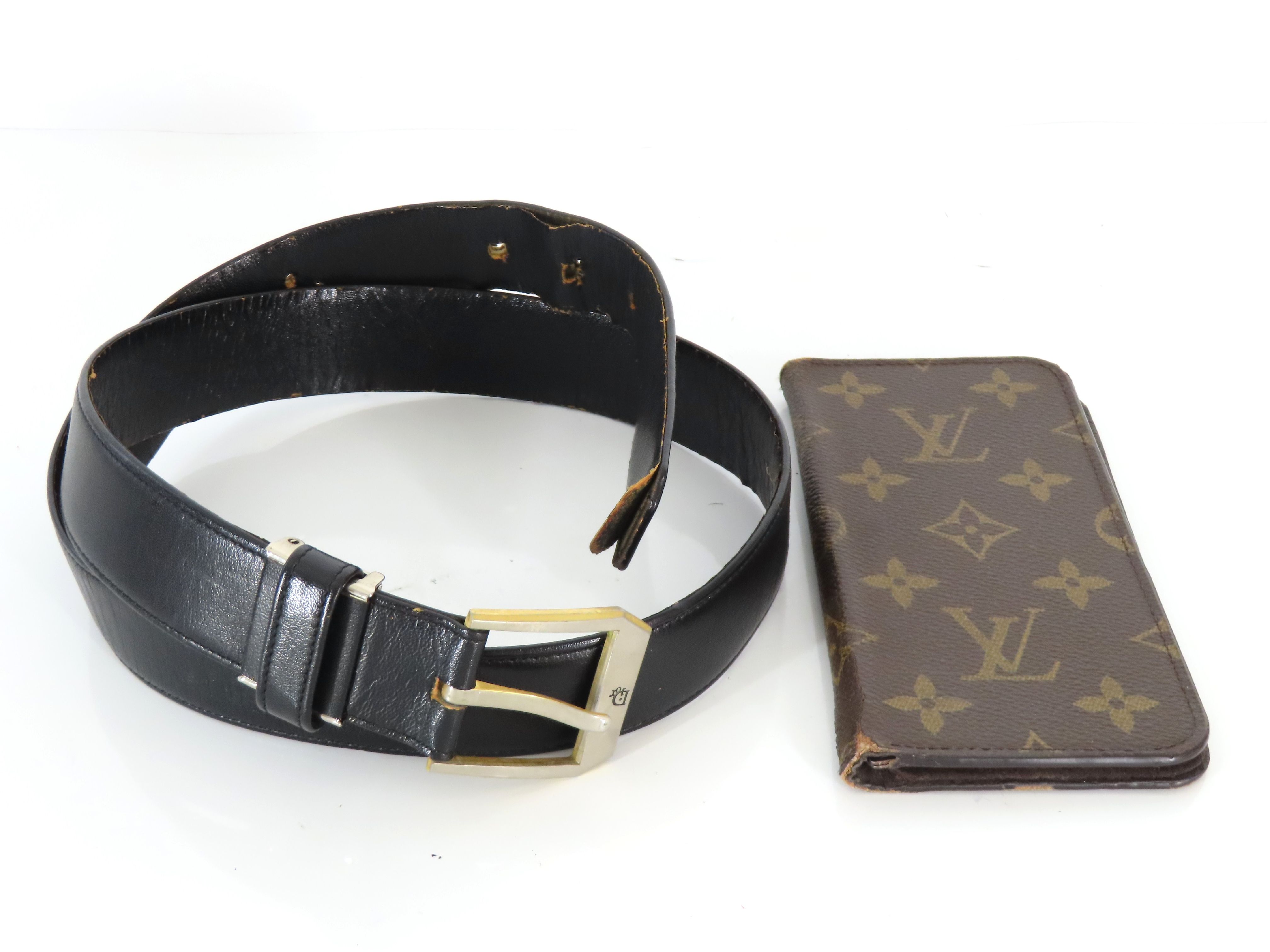 Monogram iPhone Case / Dior Leather Belt (2 pieces)