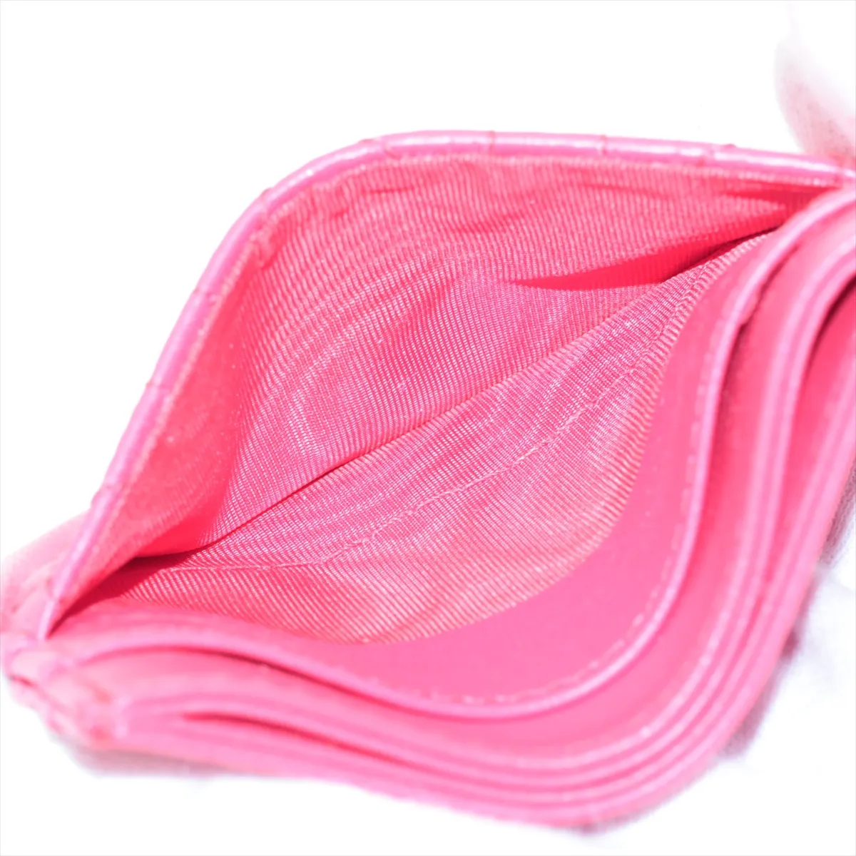 Jolie Cannage Leather Card Case Pink — view 3