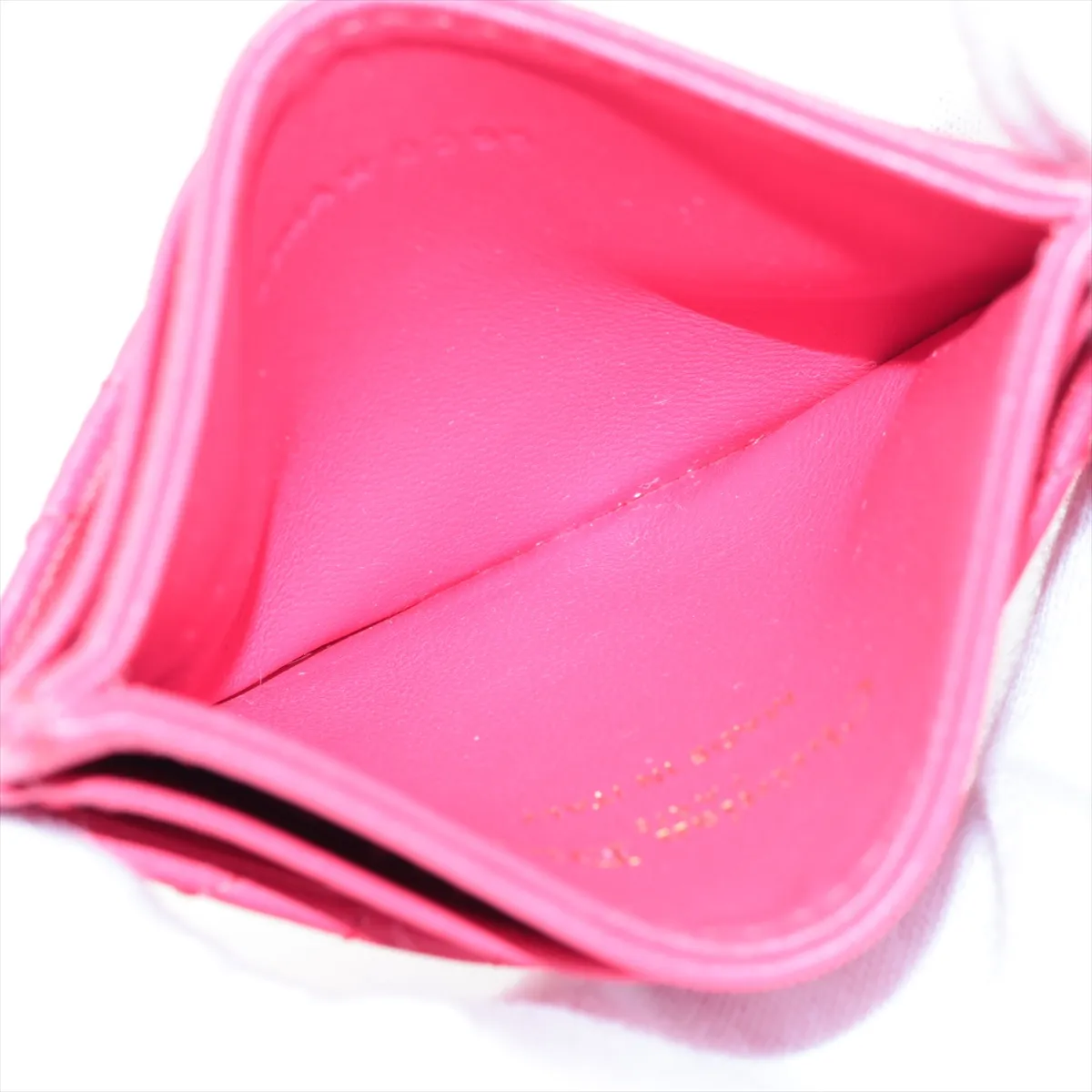 Jolie Cannage Leather Card Case Pink — view 5