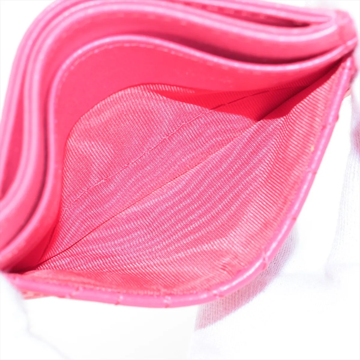 Jolie Cannage Leather Card Case Pink — view 7