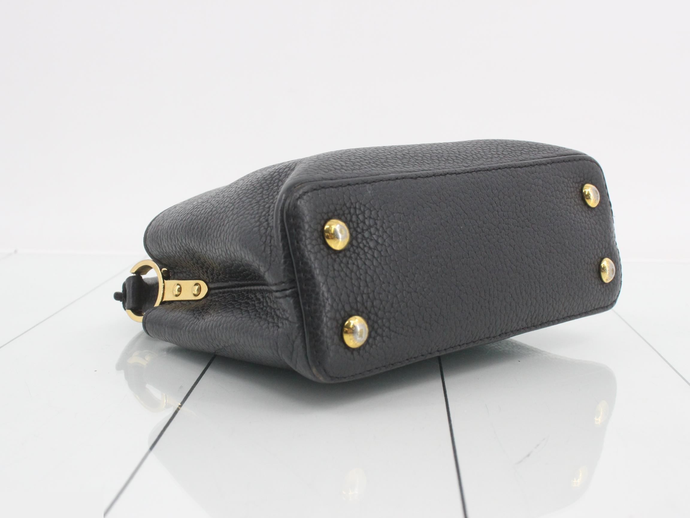 Capucines Mini 2-way bag, black, M56071 — view 5