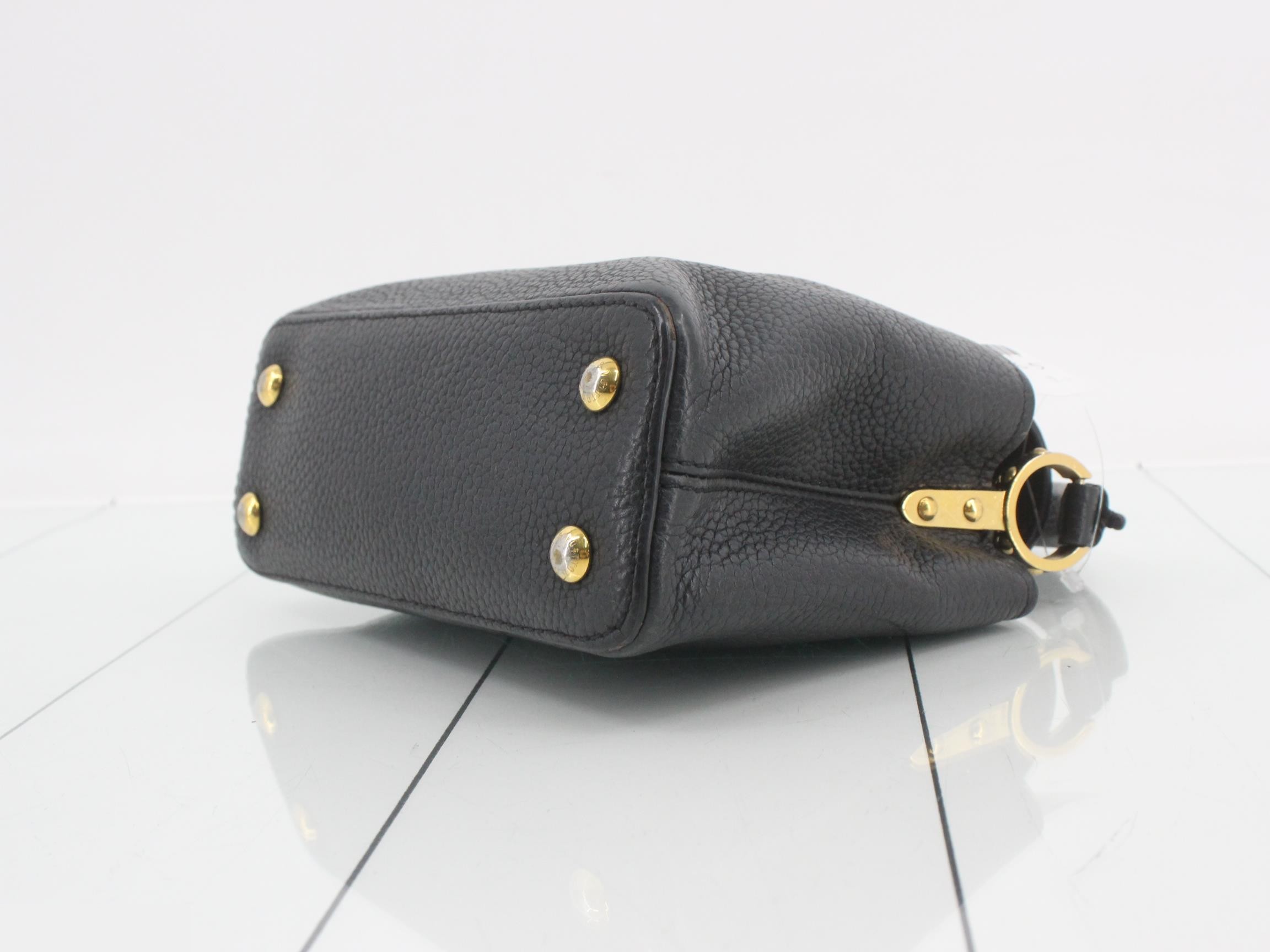 Capucines Mini 2-way bag, black, M56071 — view 6