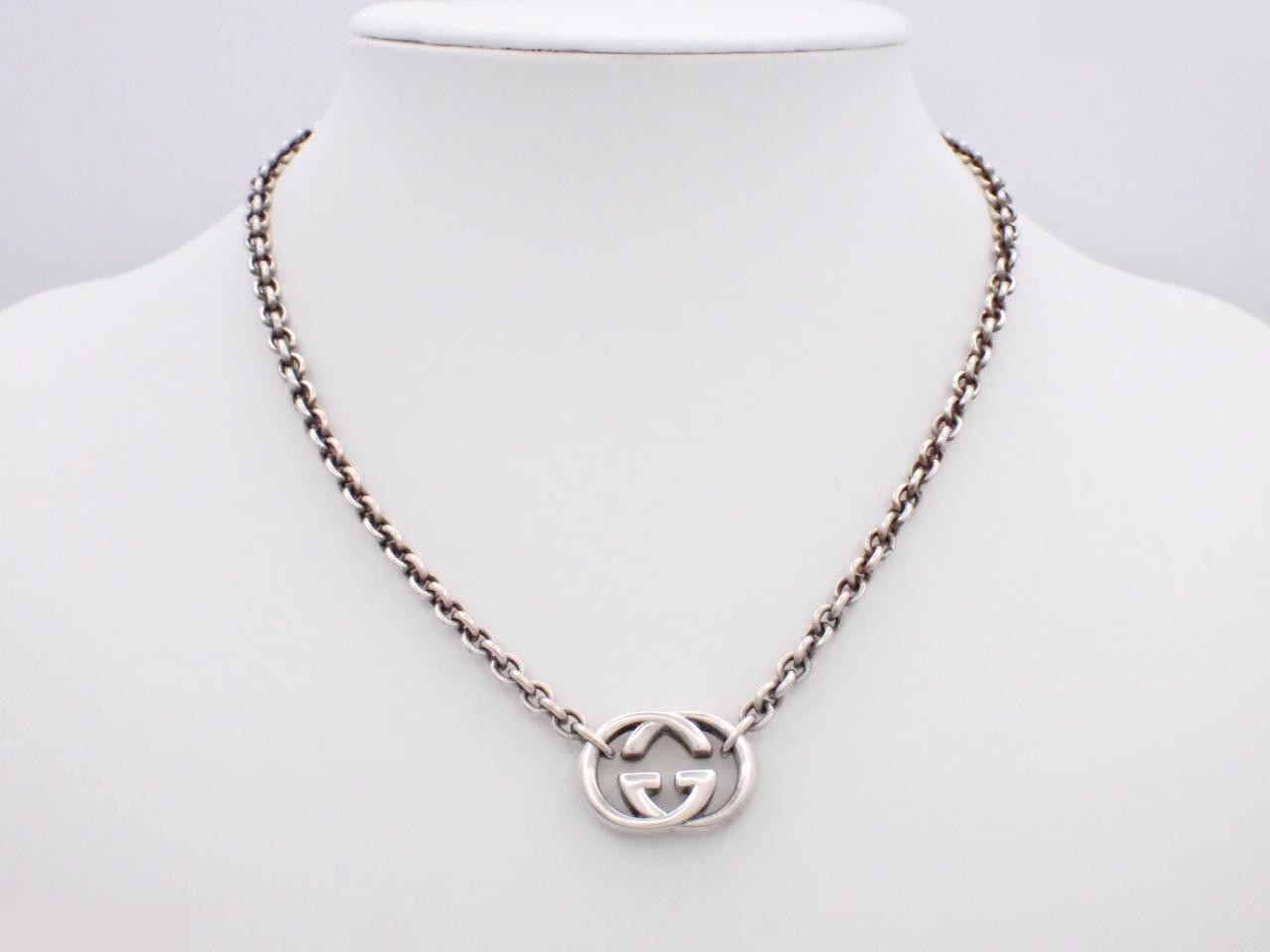 Interlocking G Necklace, AG925, 29.4g, Chain approx. 44cm — view 3