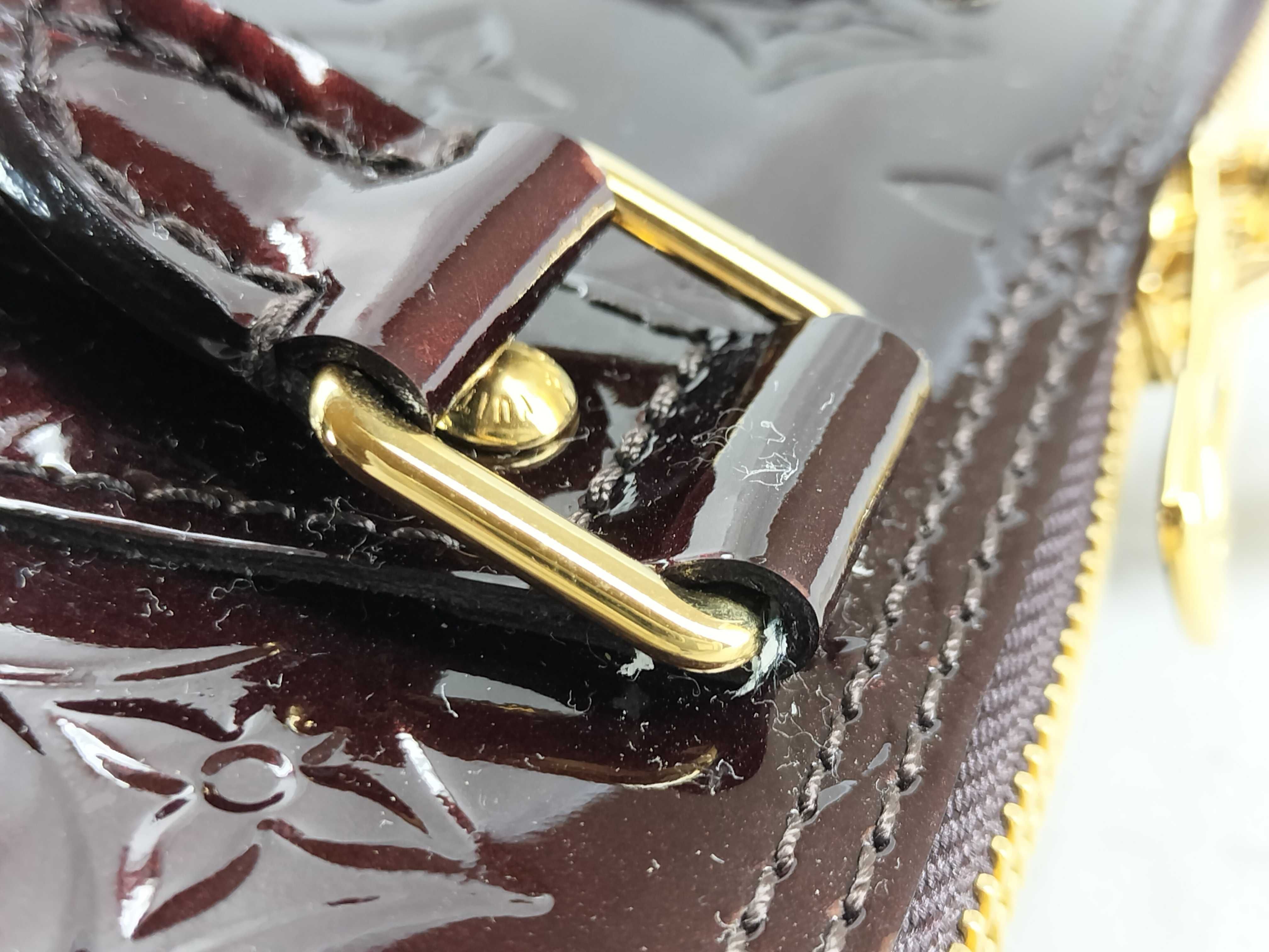 Vernis Alma PM M91611 SN3162 Bordeaux Handbag — view 5