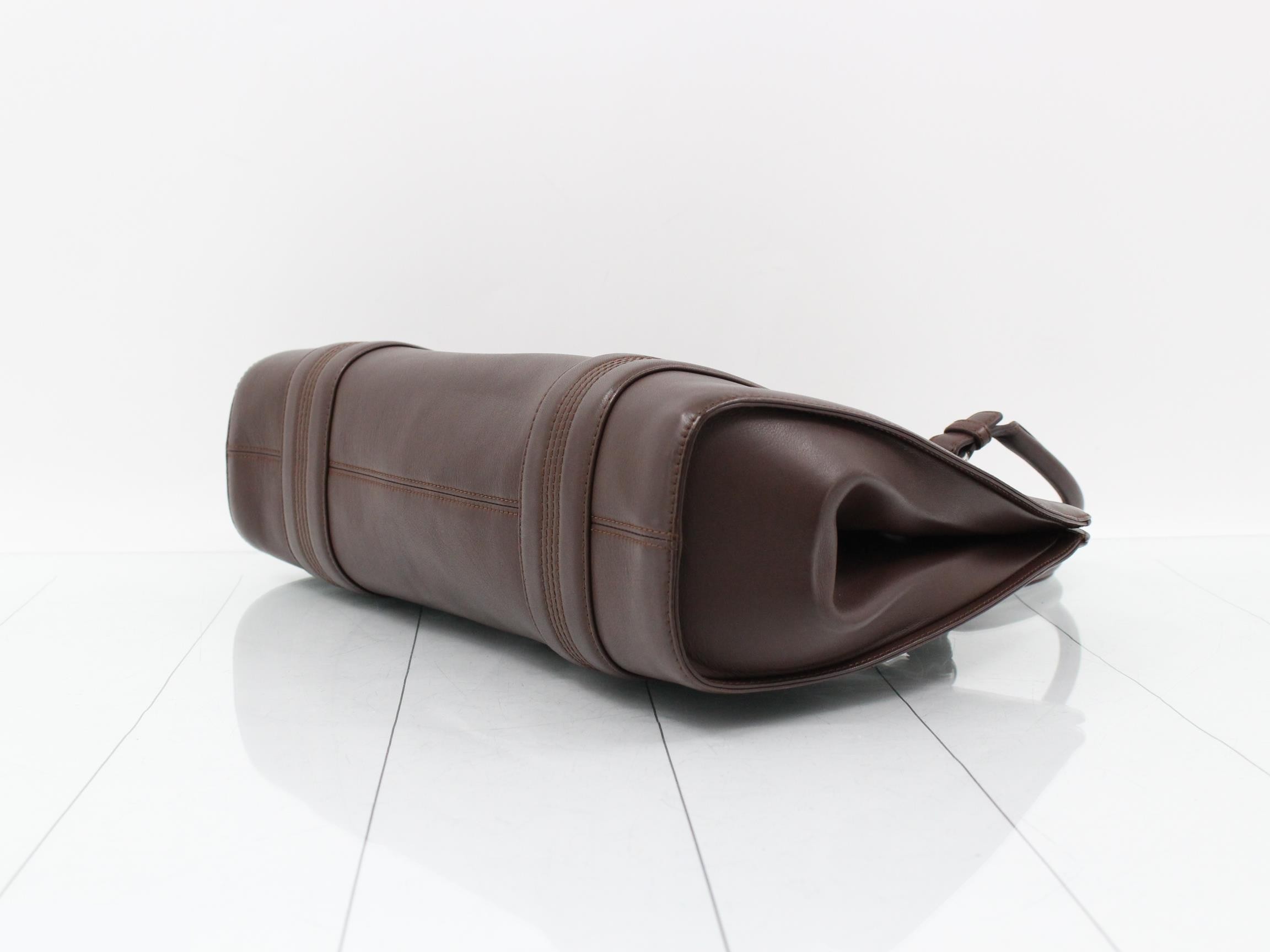 handbag anagram logo leather brown — view 6