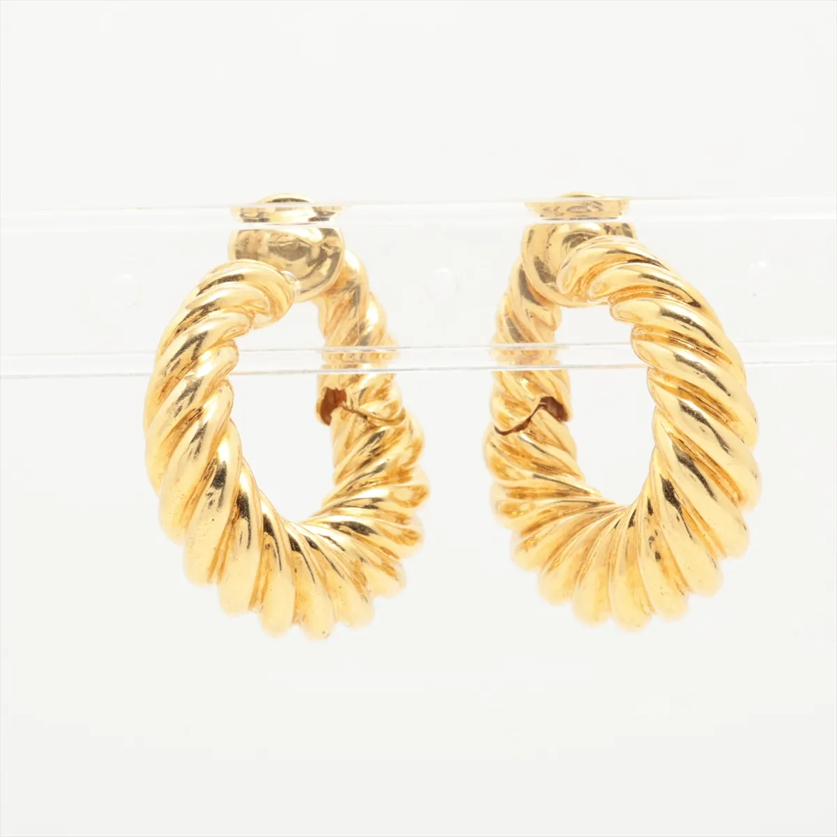 earrings 750(YG) 26.2g B3066R90 Faint engraving Some double engraving — view 2