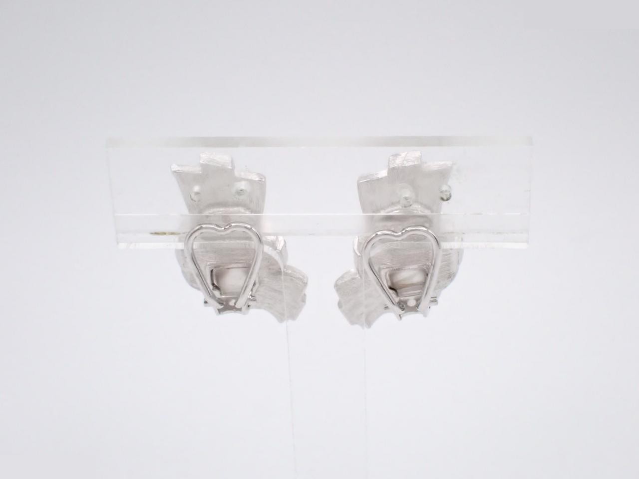 Rhinestone earrings — view 2