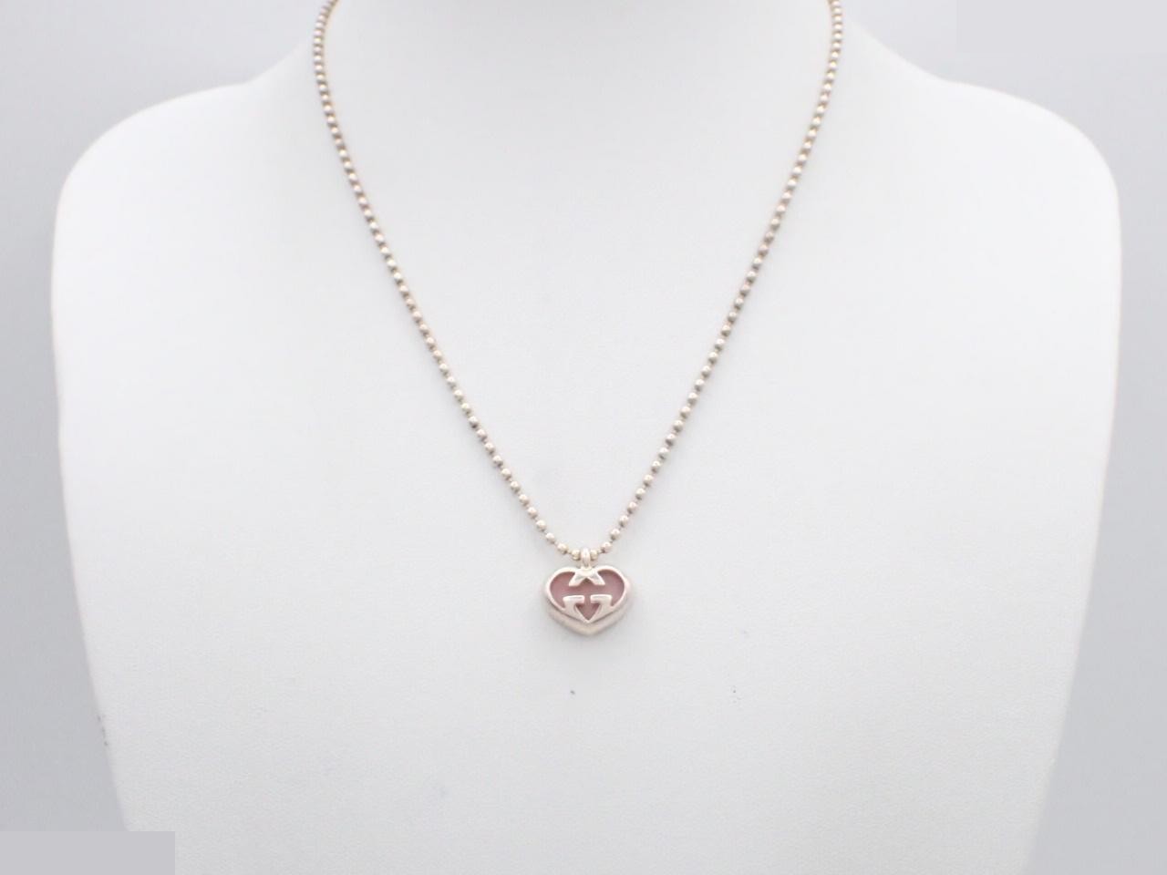 Ag925 heart necklace, 8.4g, chain approximately 40cm — view 3