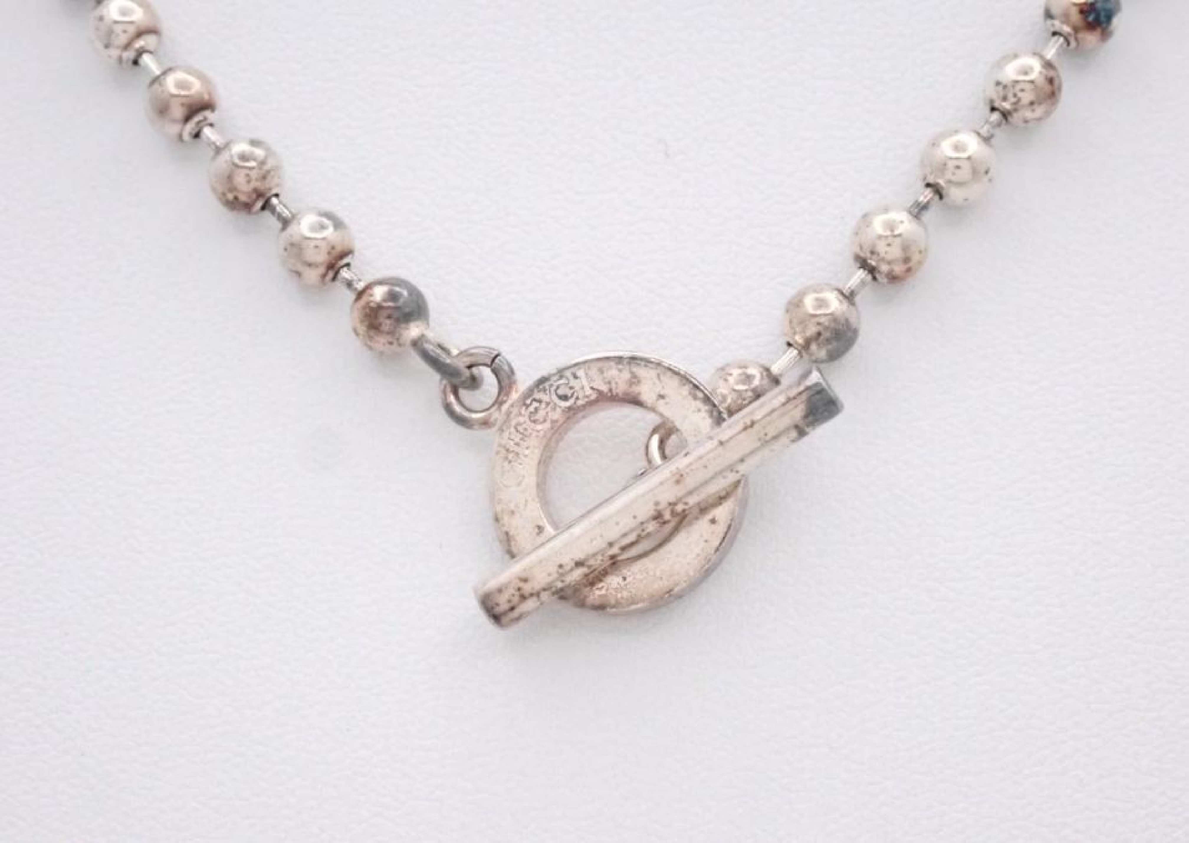 SV925 Ball Chain Necklace, 26.4g, Neck circumference approximately 37cm. — view 2