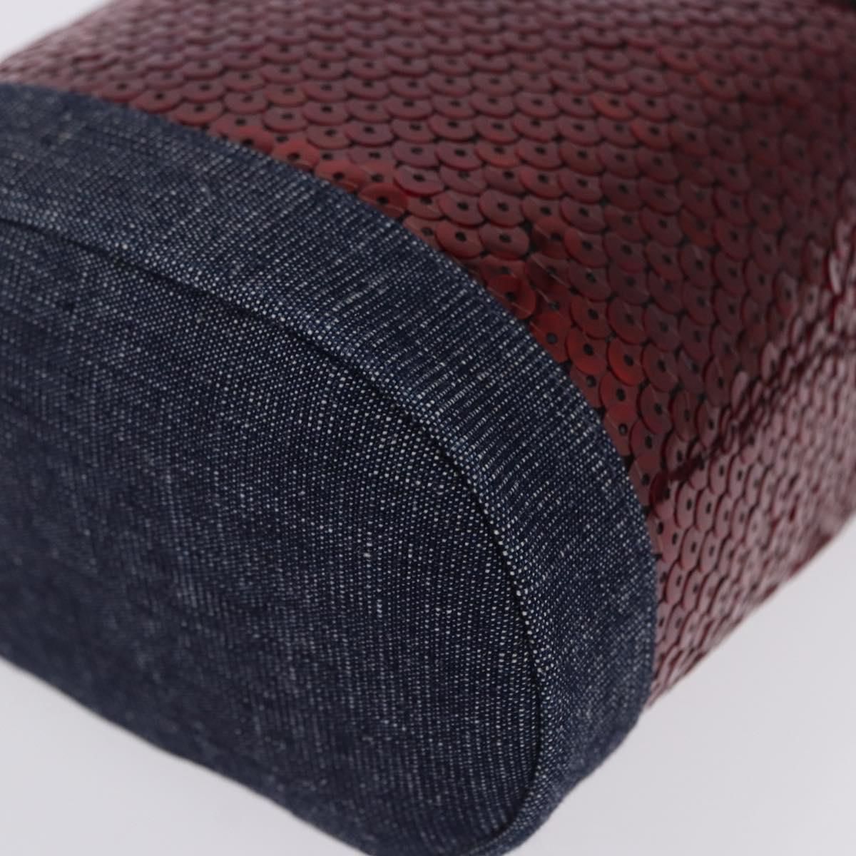 Red Sequin and Denim Mini Bucket — view 15