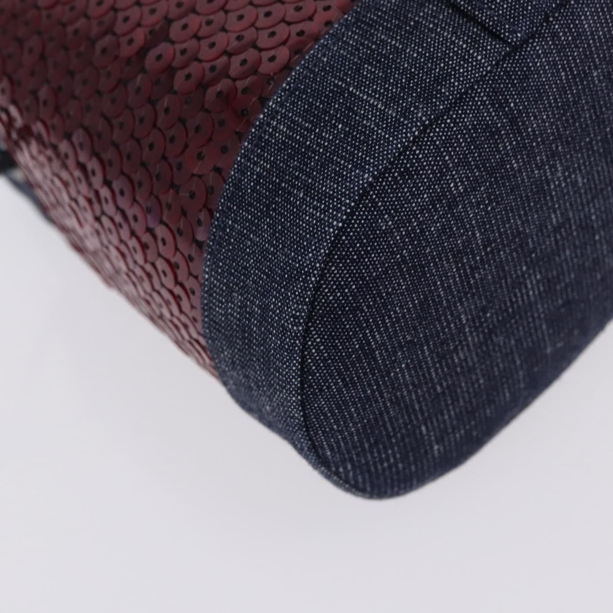 Red Sequin and Denim Mini Bucket — view 16