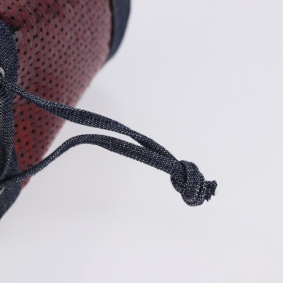 Red Sequin and Denim Mini Bucket — view 19