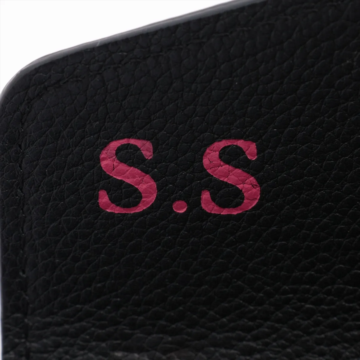 Bicolor Monogram Empreinte Portefeuille Sarah M80496 Noir x Cream Long Wallet with Initials; RFID detected. — view 13