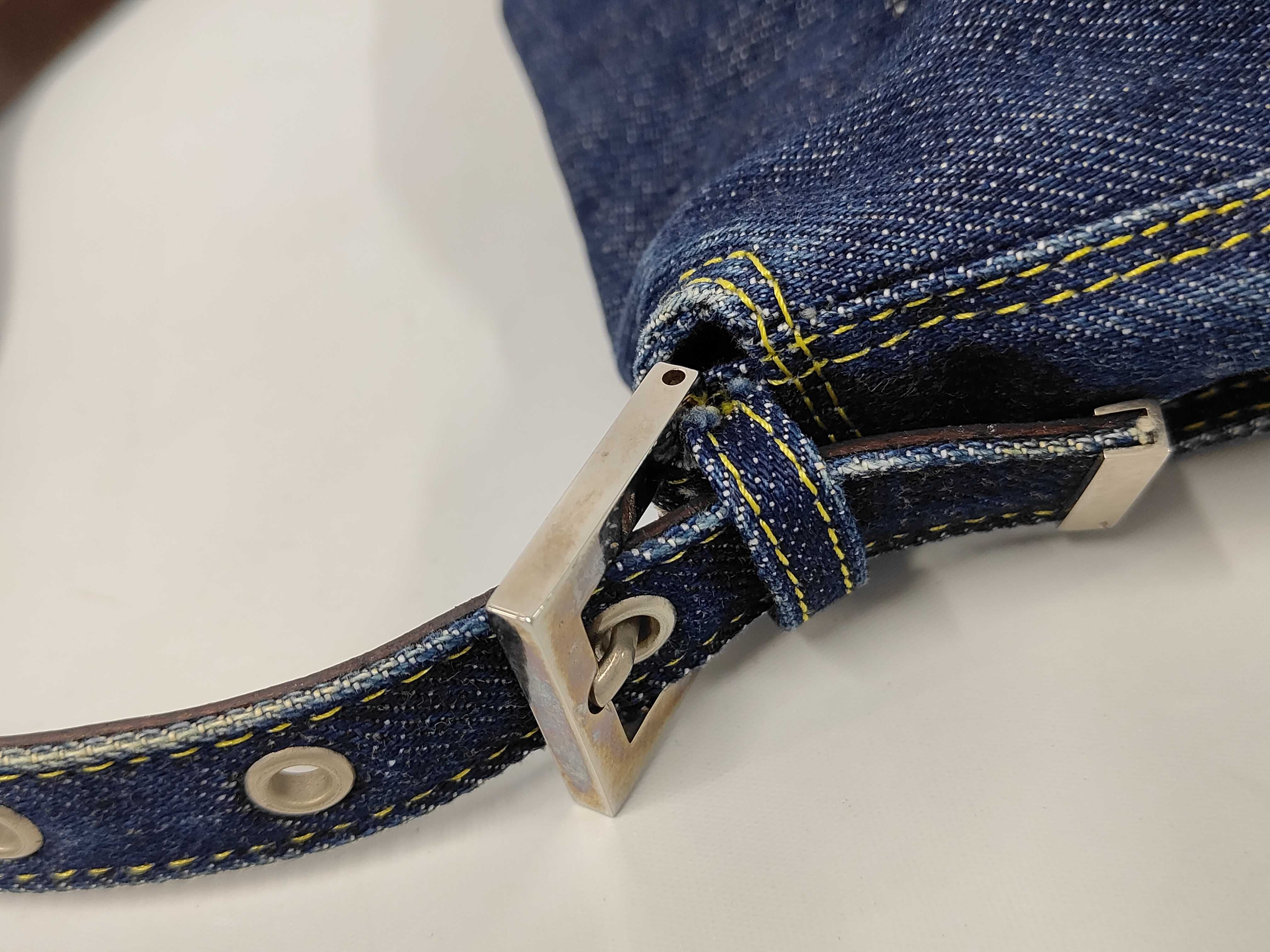 handbag, Mamma Bucket denim shoulder bag — view 6