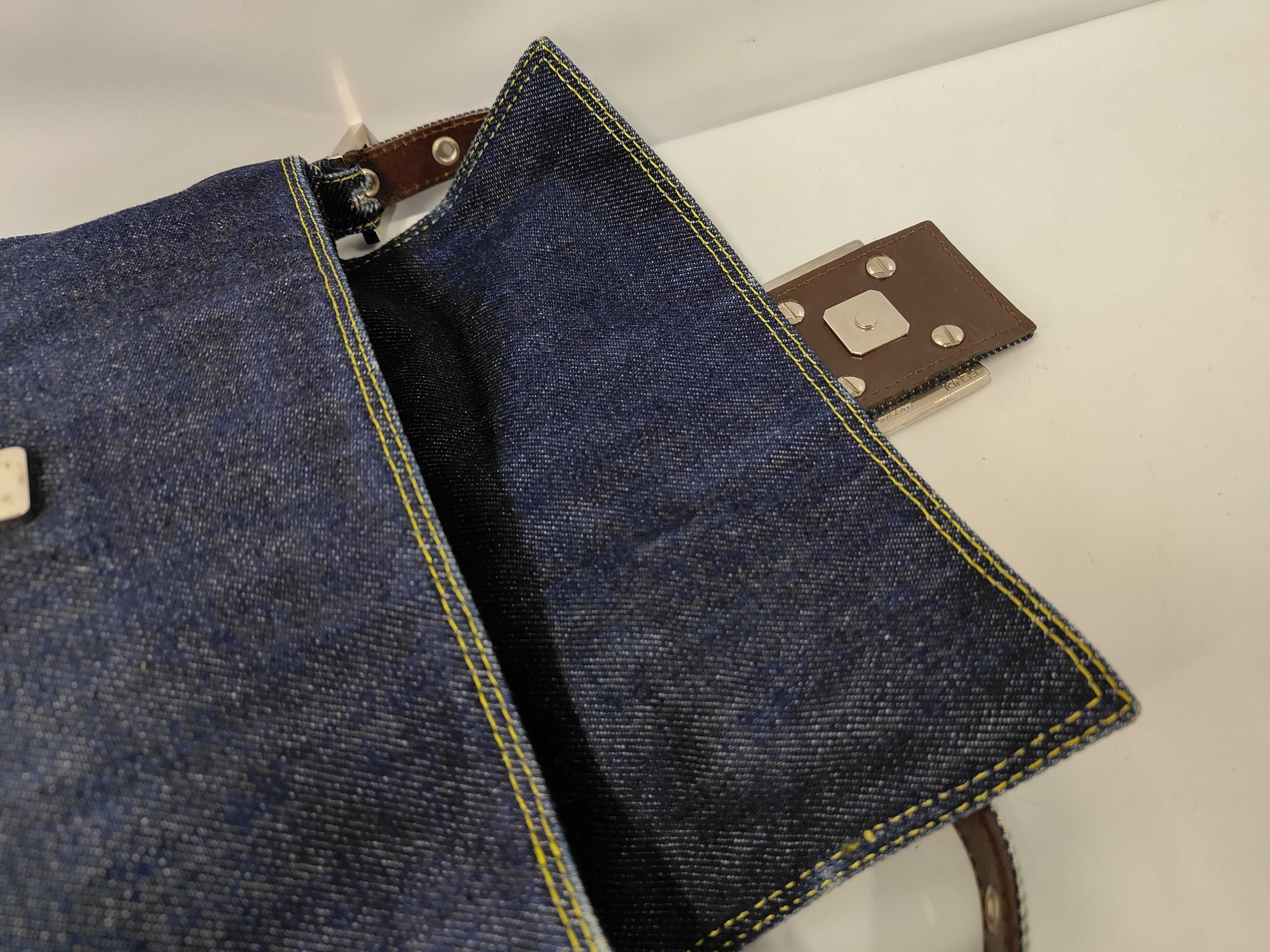 handbag, Mamma Bucket denim shoulder bag — view 8