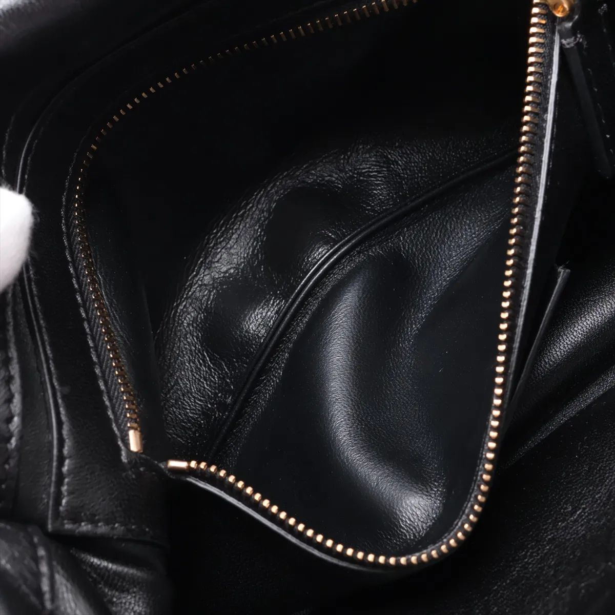 Roman Studded Leather 2-Way Shoulder Bag, Black — view 7