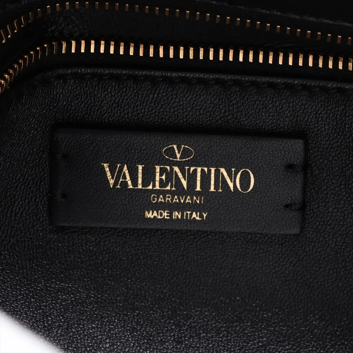 Roman Studded Leather 2-Way Shoulder Bag, Black — view 8