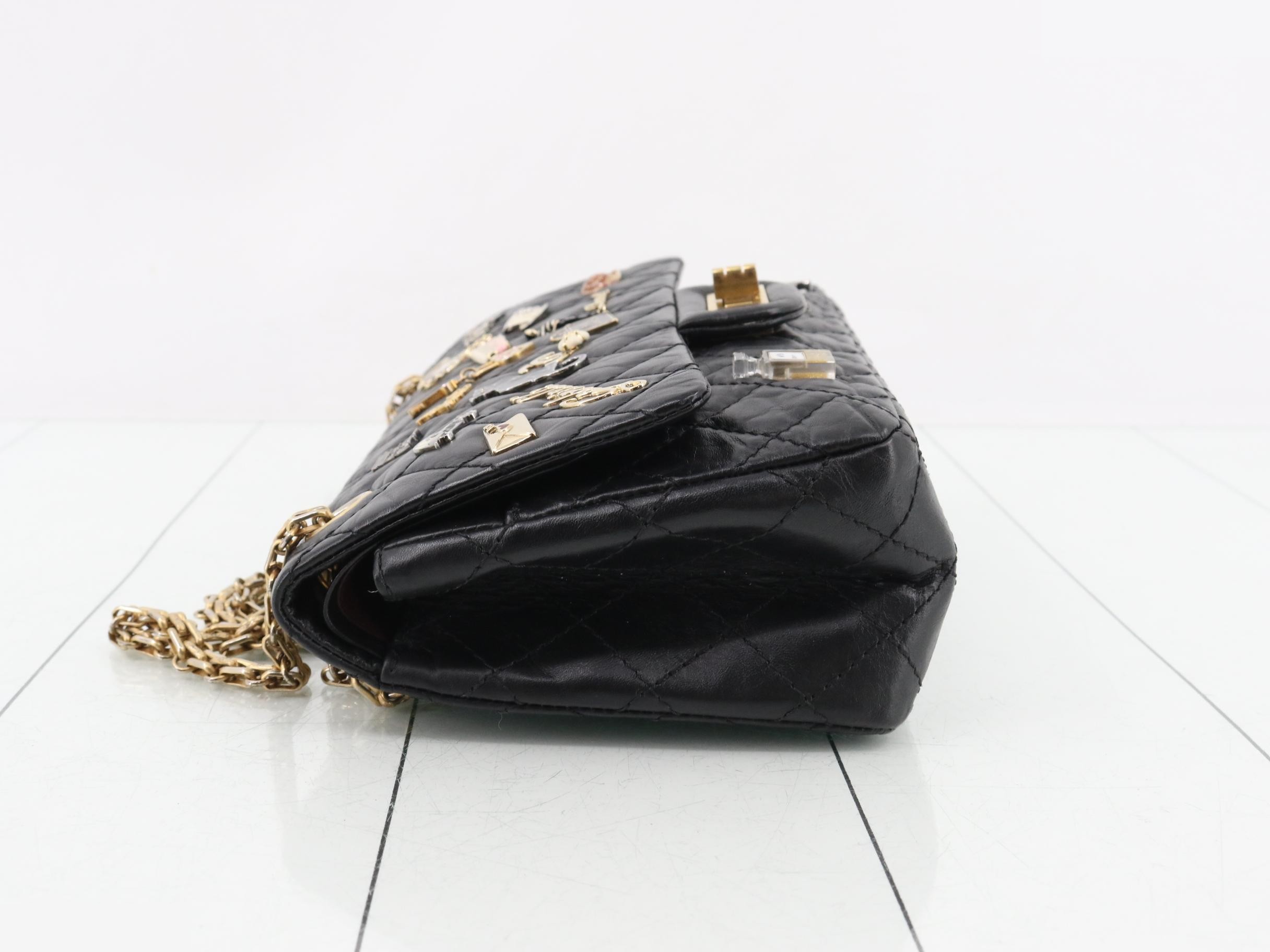 Matelassé 2.55 Lucky Charm Double Flap Double Chain Shoulder Bag — view 4