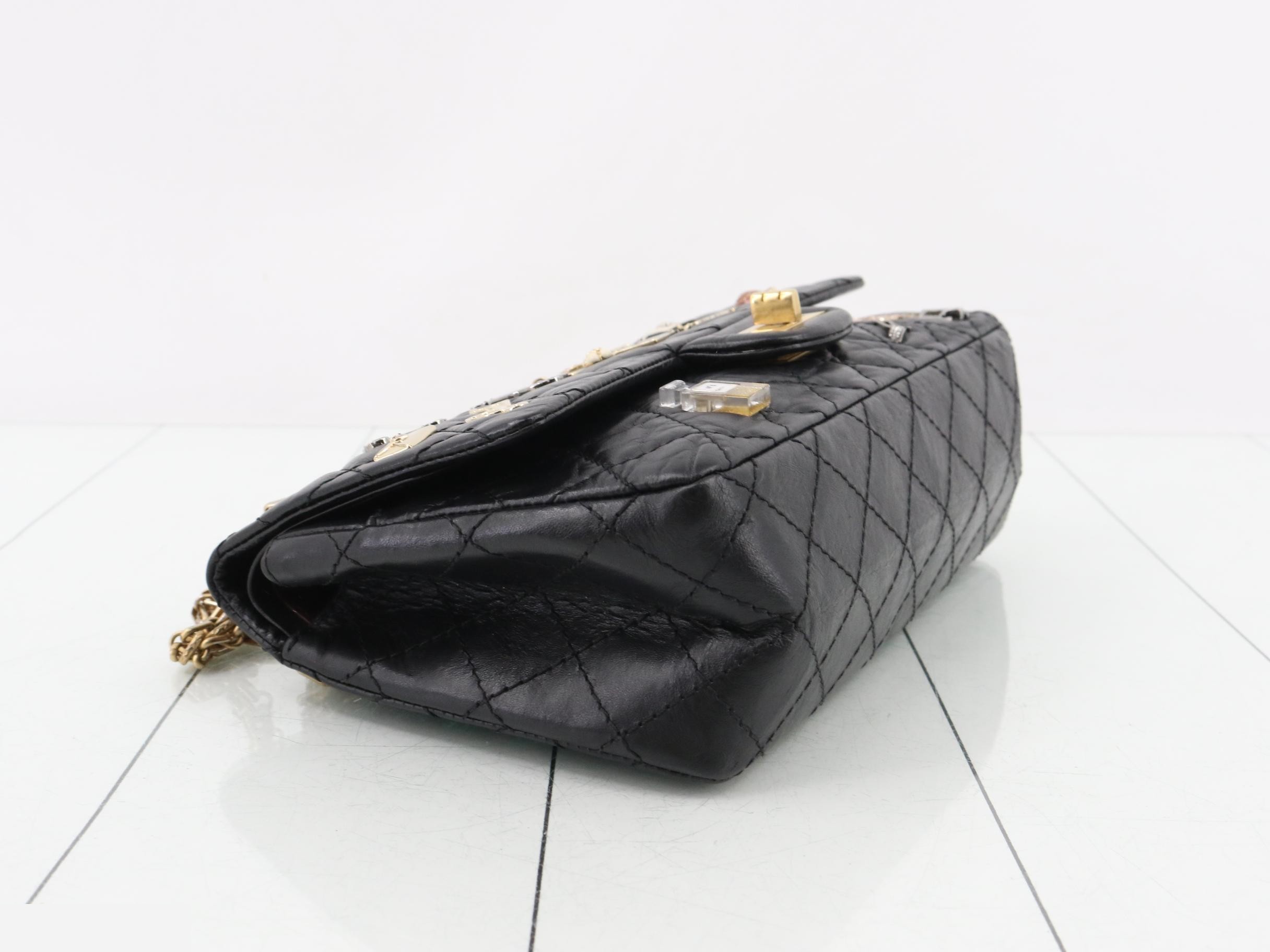 Matelassé 2.55 Lucky Charm Double Flap Double Chain Shoulder Bag — view 5