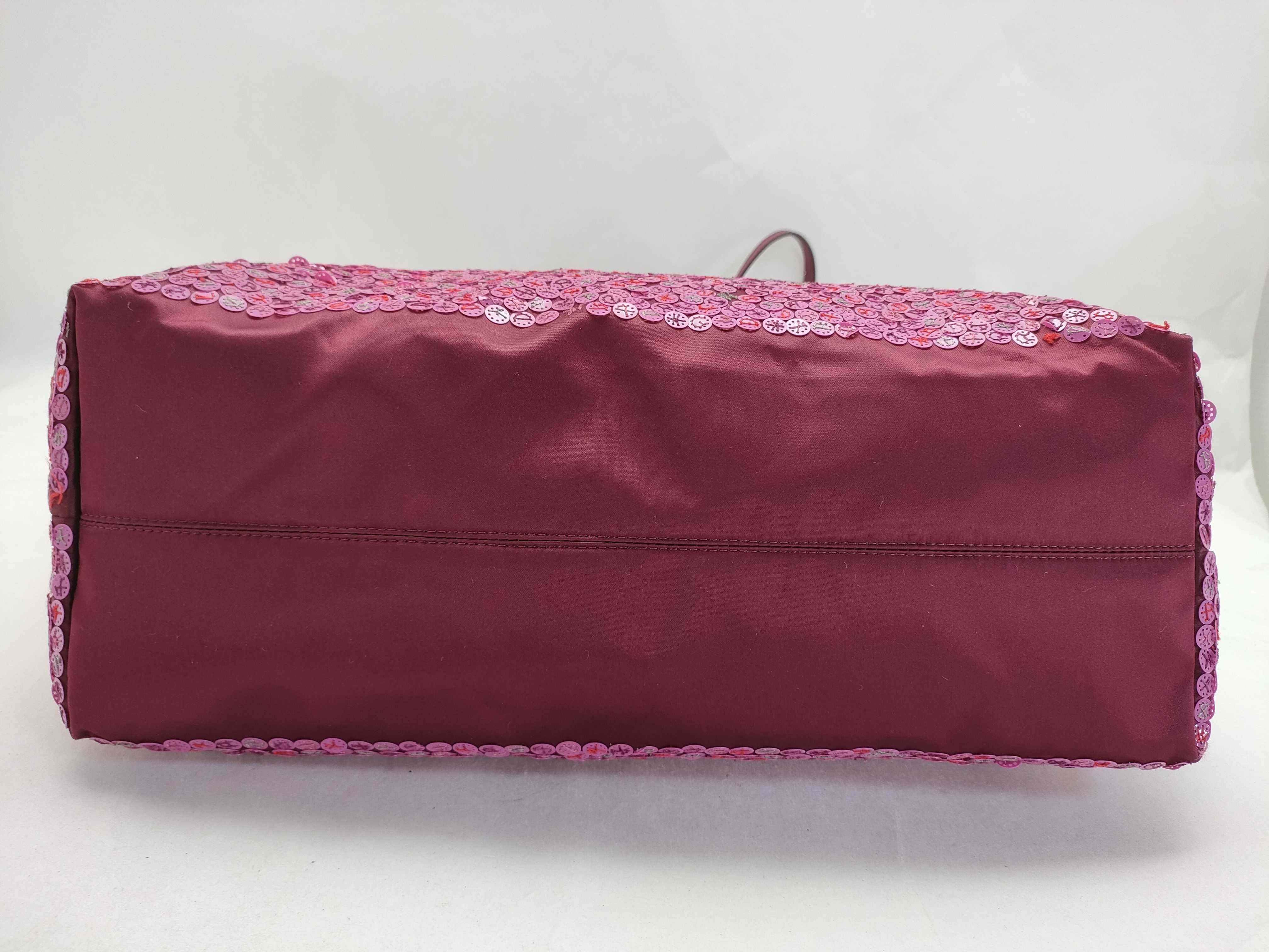 sequined tote bag/shoulder bag, pink tones. — view 7