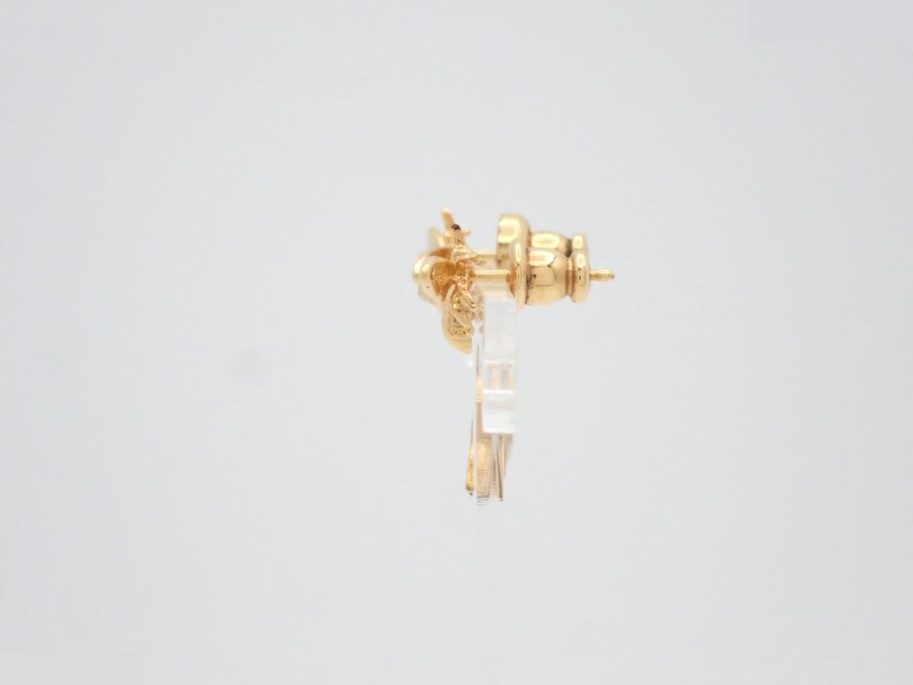 Gold Logo Bee Earrings — view 3