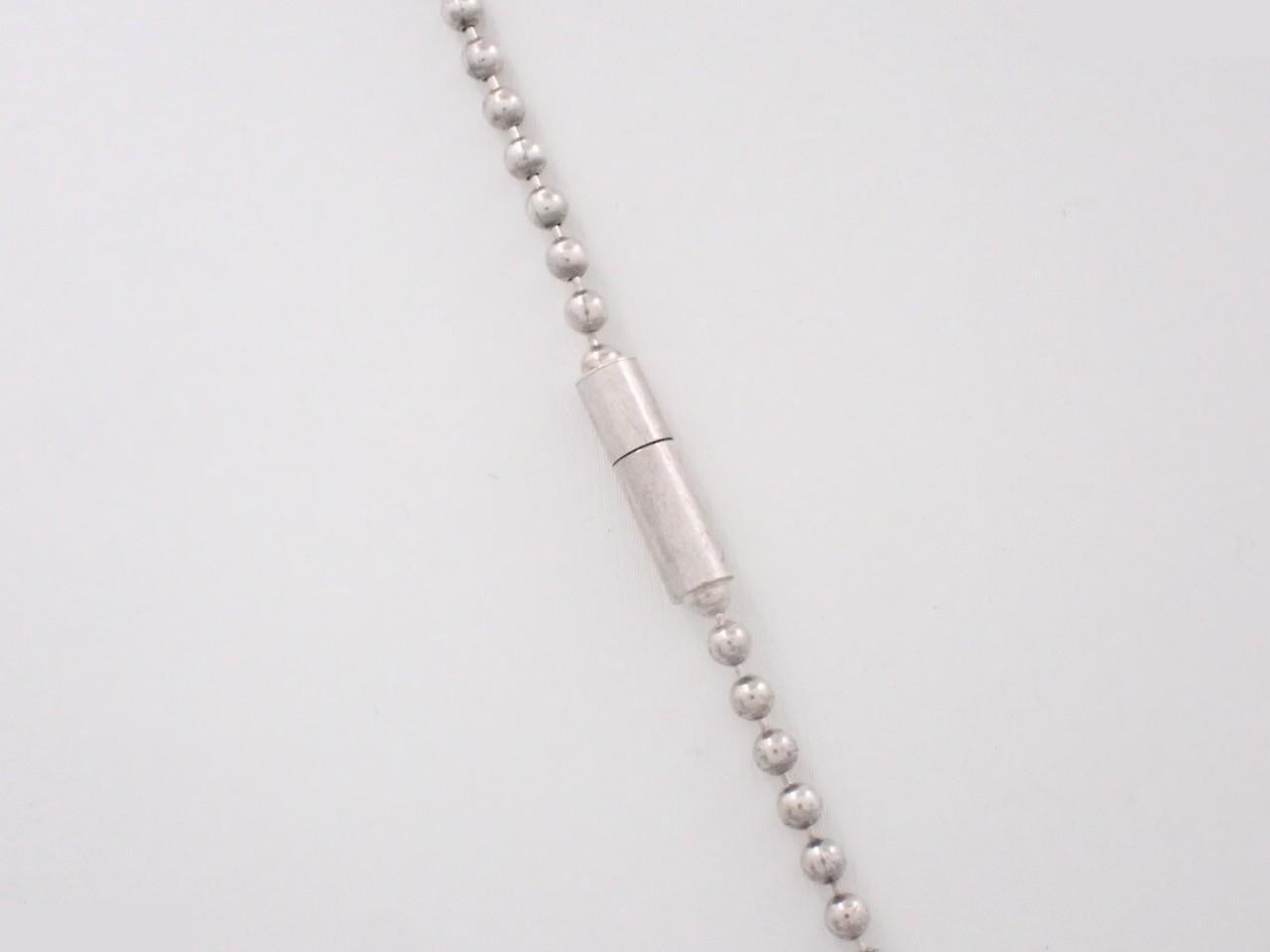 Double Dog Tag Necklace, 925 Sterling Silver, 52.6g — view 2
