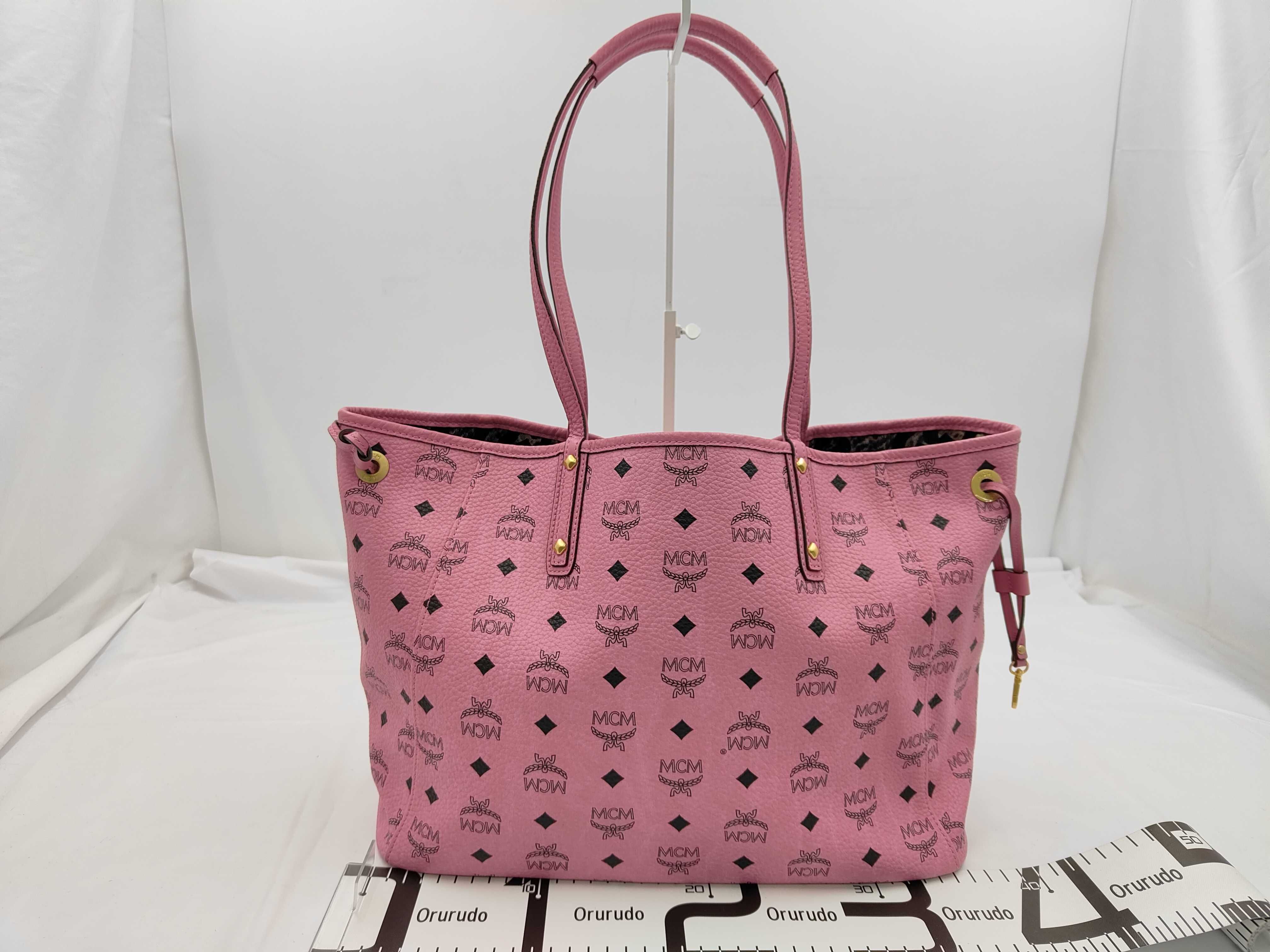 MCM Visetos Tote Bag Pink Tote Bag — view 2