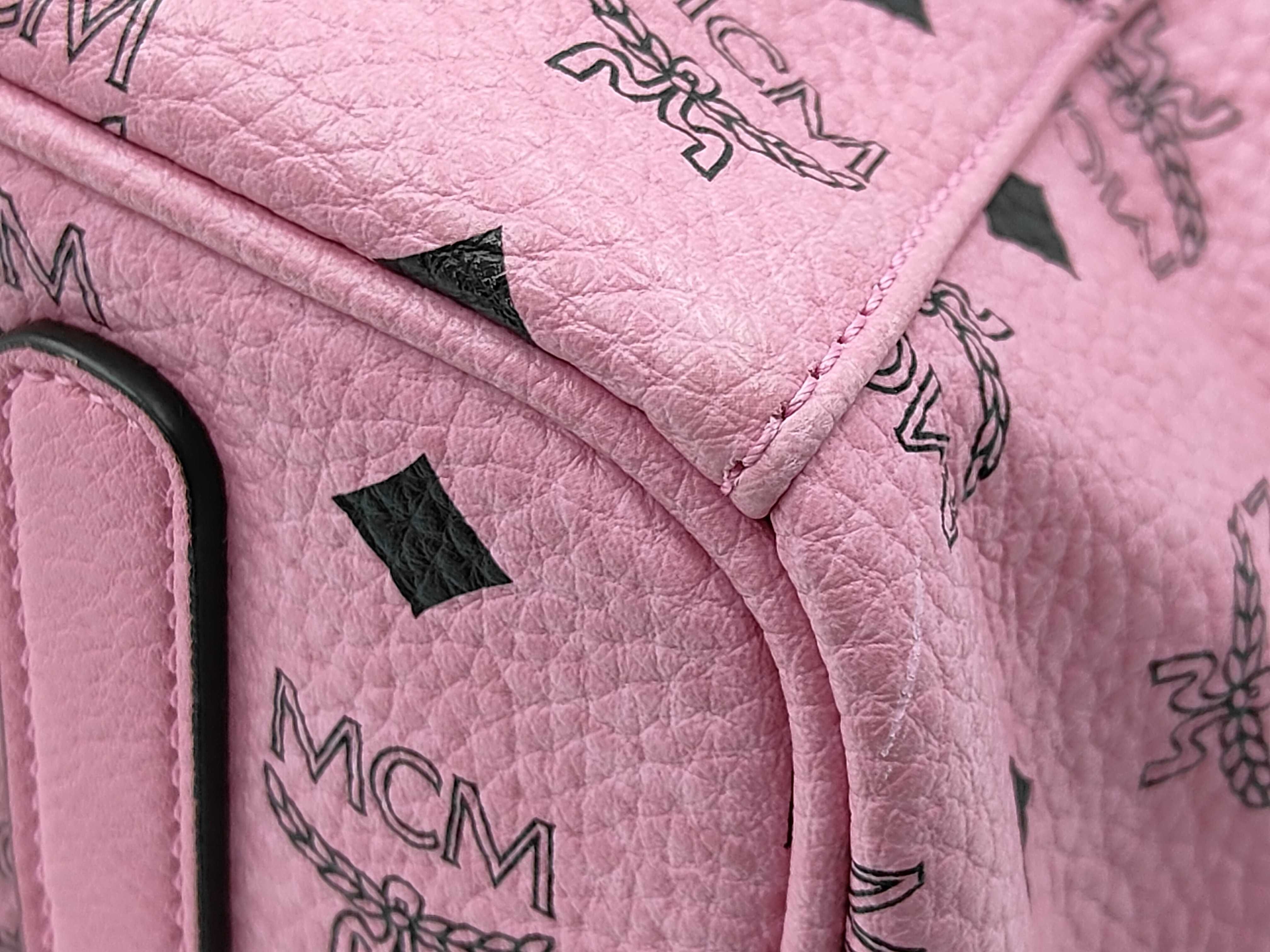 MCM Visetos Tote Bag Pink Tote Bag — view 5