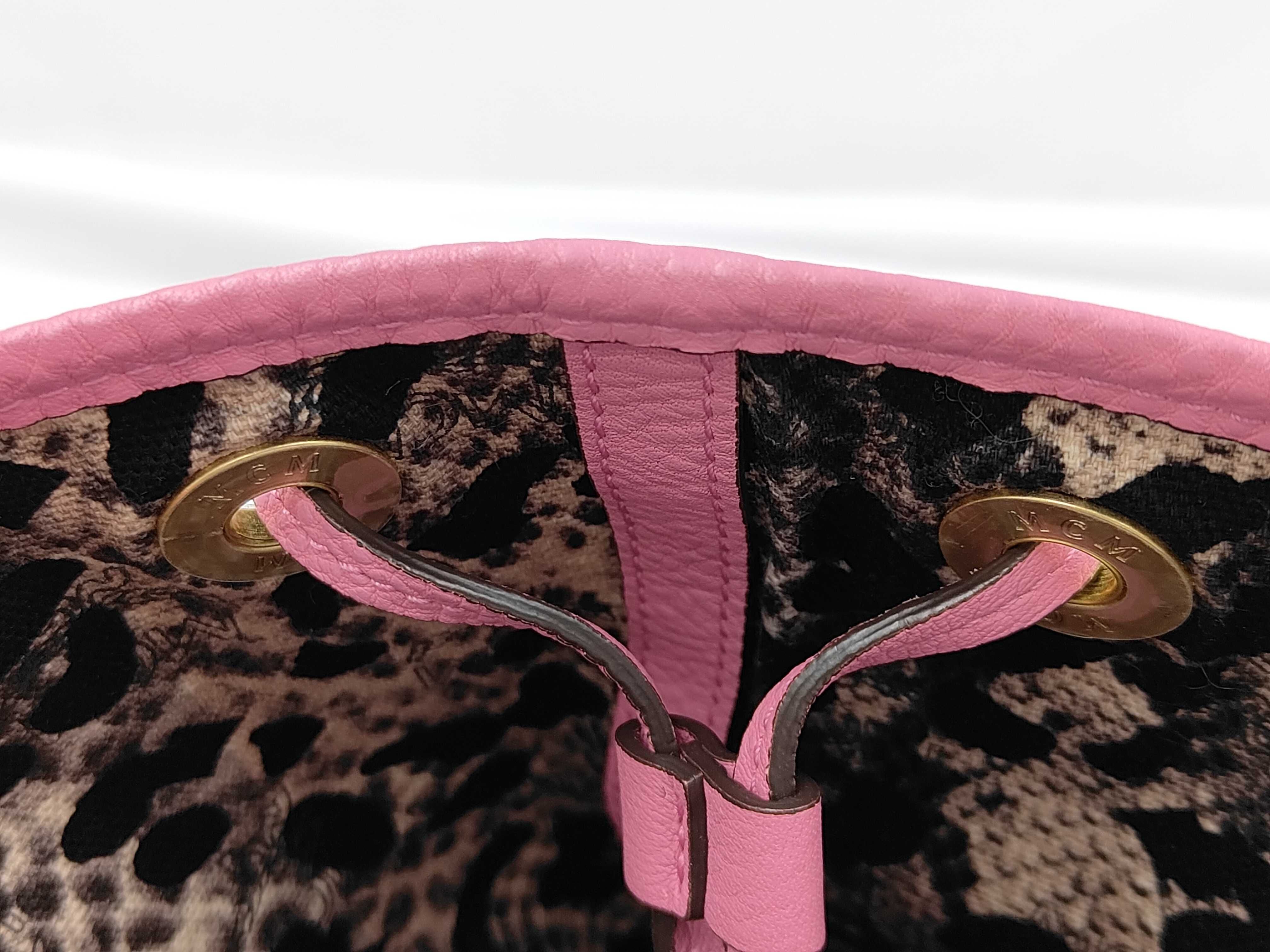 MCM Visetos Tote Bag Pink Tote Bag — view 8