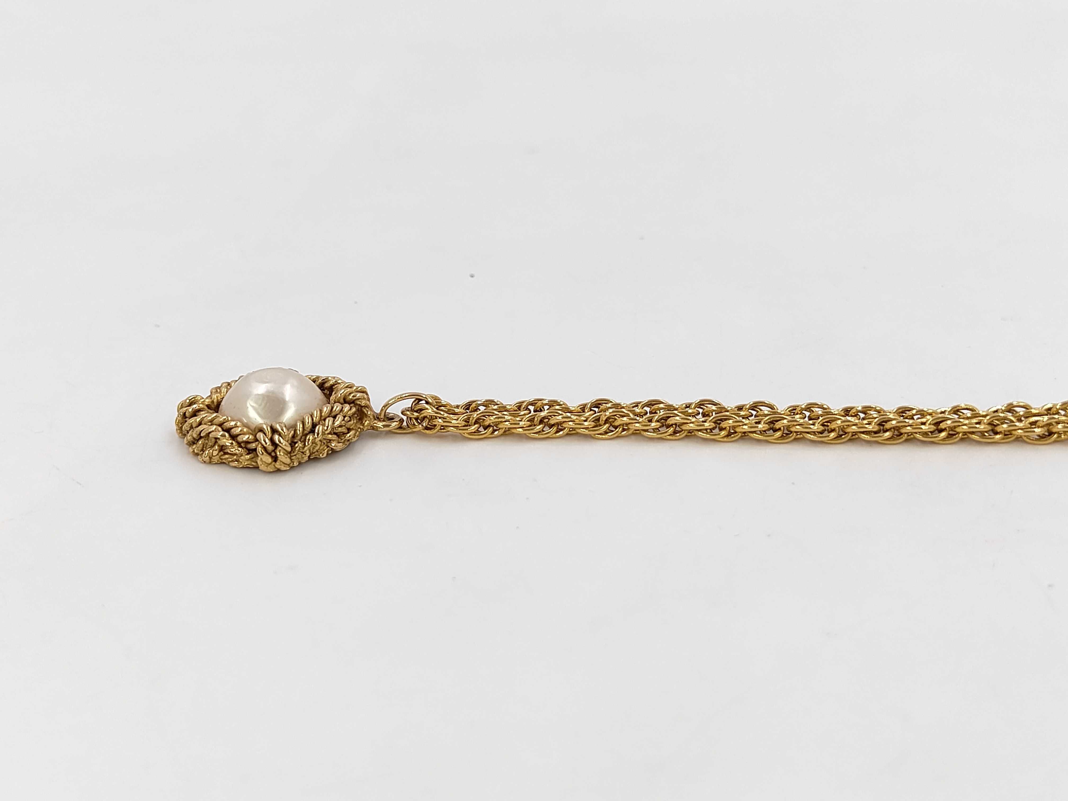 Faux Pearl Rope Frame Necklace (with comments) — view 4
