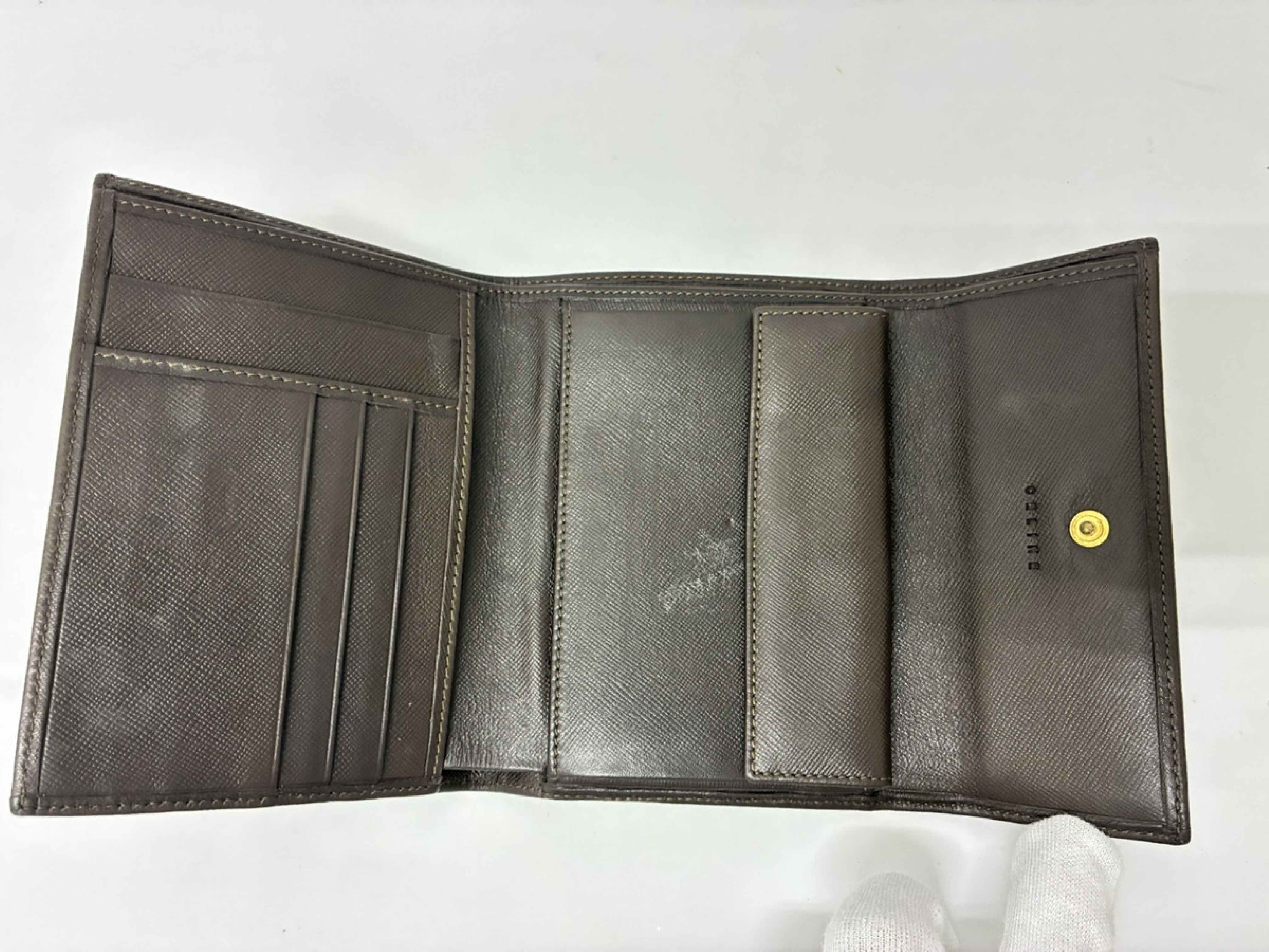 Macadam Tri-fold Wallet, Brown — view 7