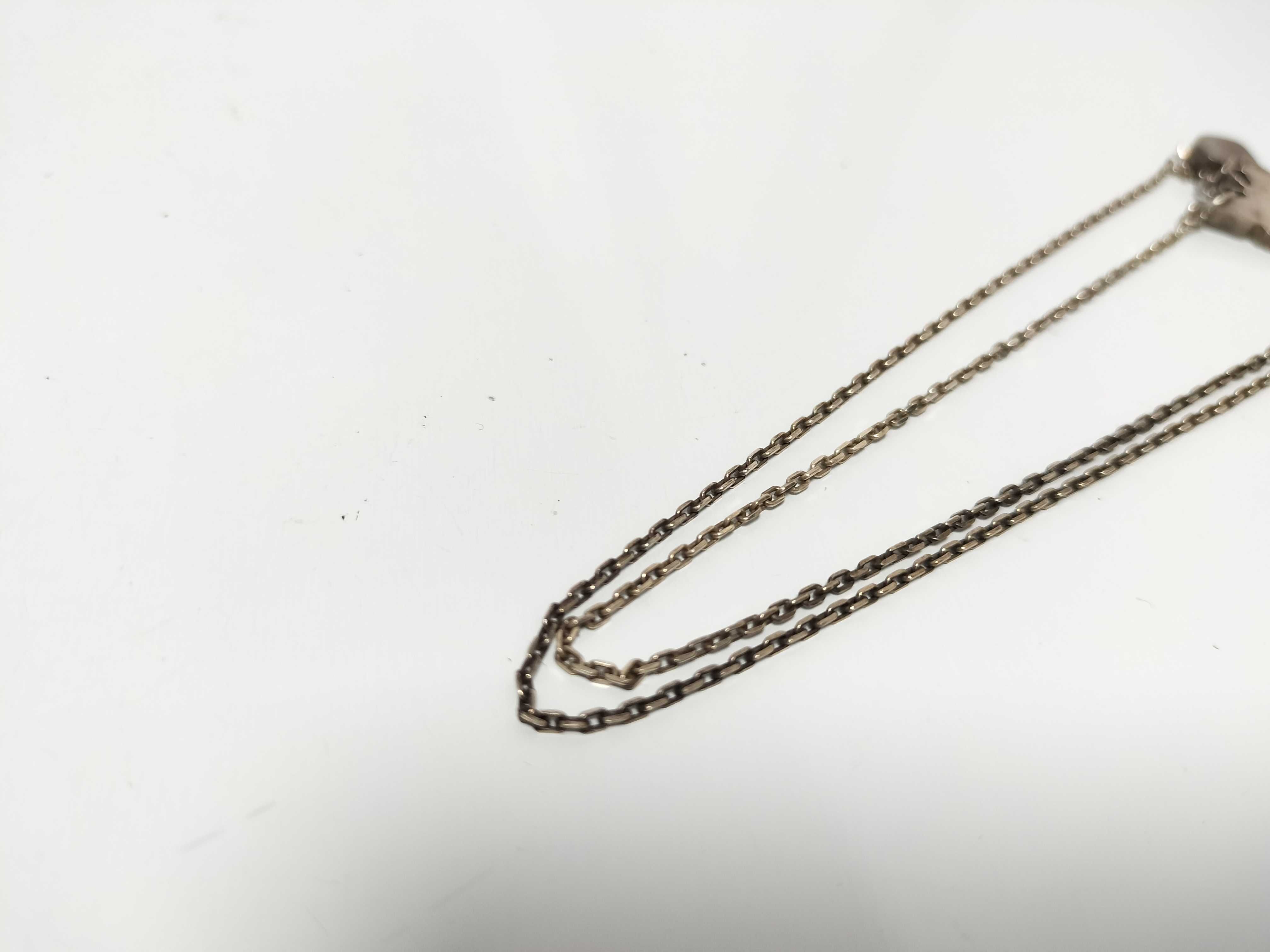 Necklace, Trademark Butterfly & Heart Silver Necklace — view 7