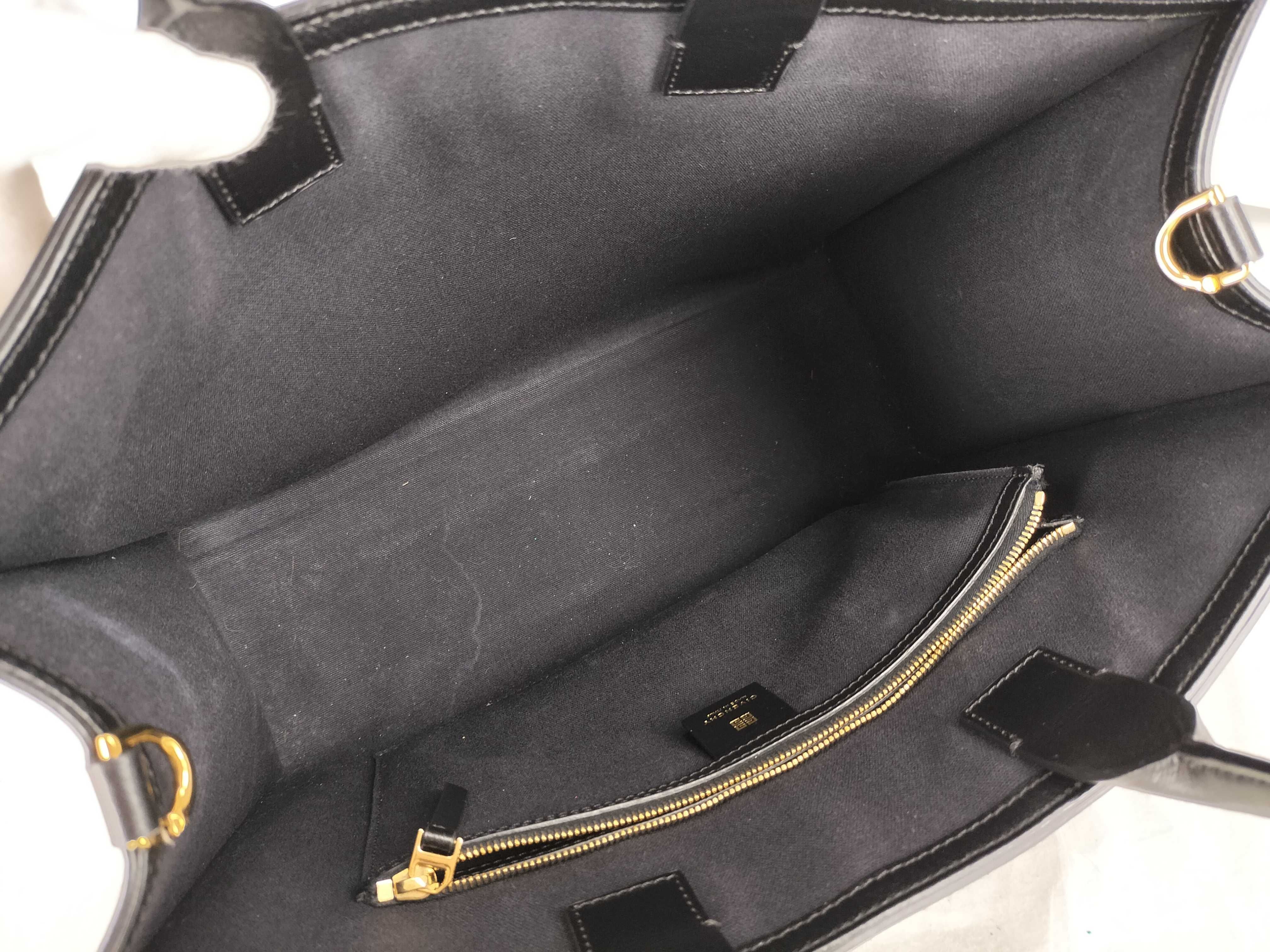 G Tote Medium Leather 2-Way Tote Bag, Black, Strap Not Included — view 7