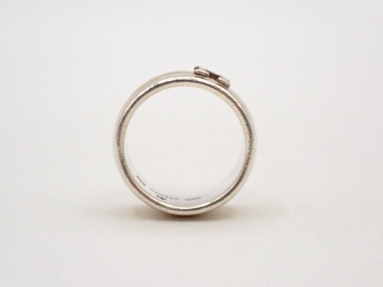 H logo, R, SV925/750, stamped 49, actual size #9, 8.2g — view 3