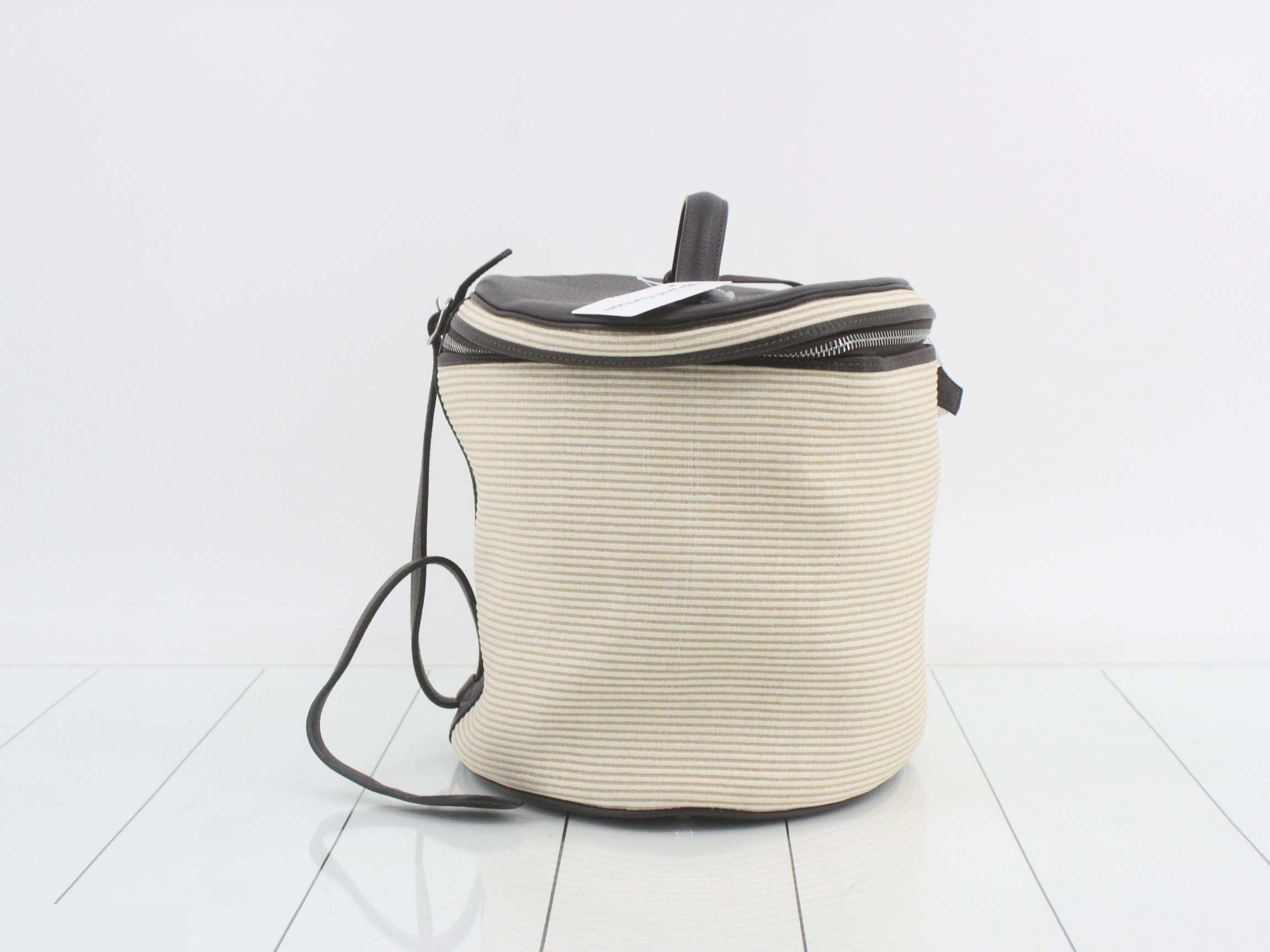 Intercity Taurillon Clemence Crinoline Beige E Stamp — view 4
