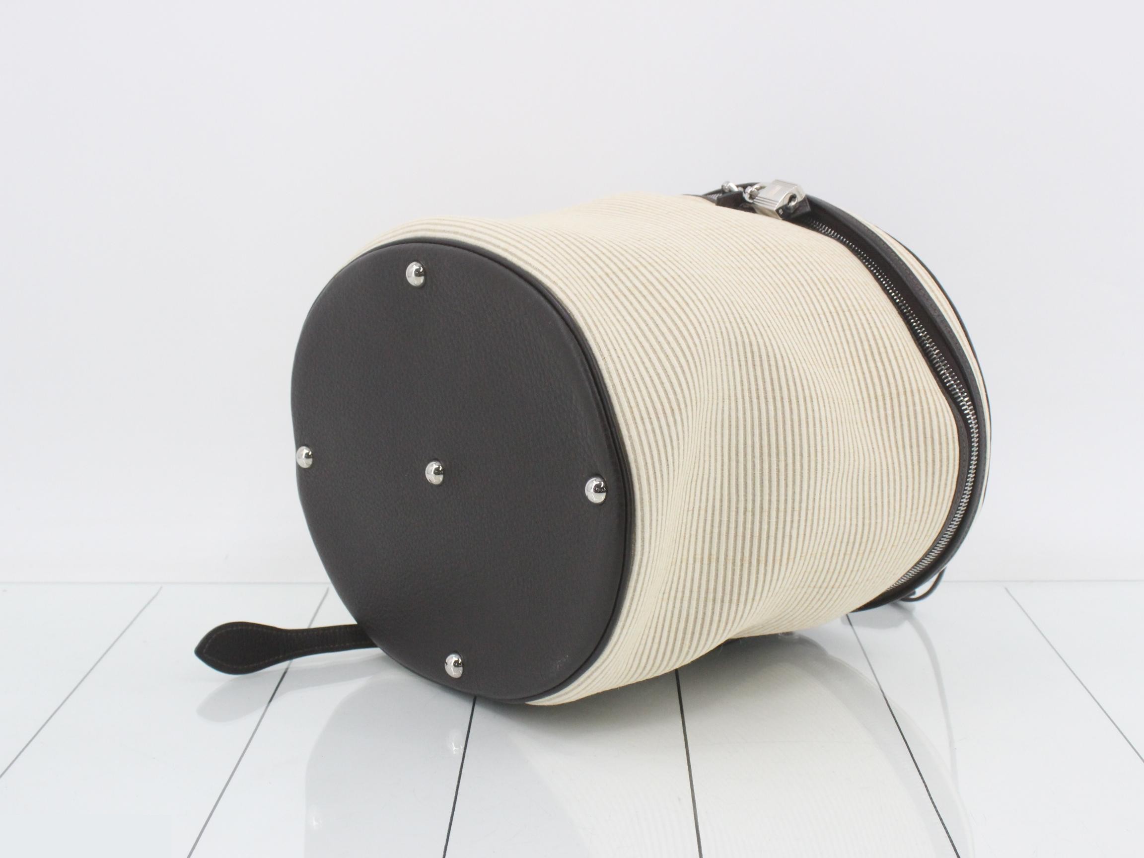 Intercity Taurillon Clemence Crinoline Beige E Stamp — view 6