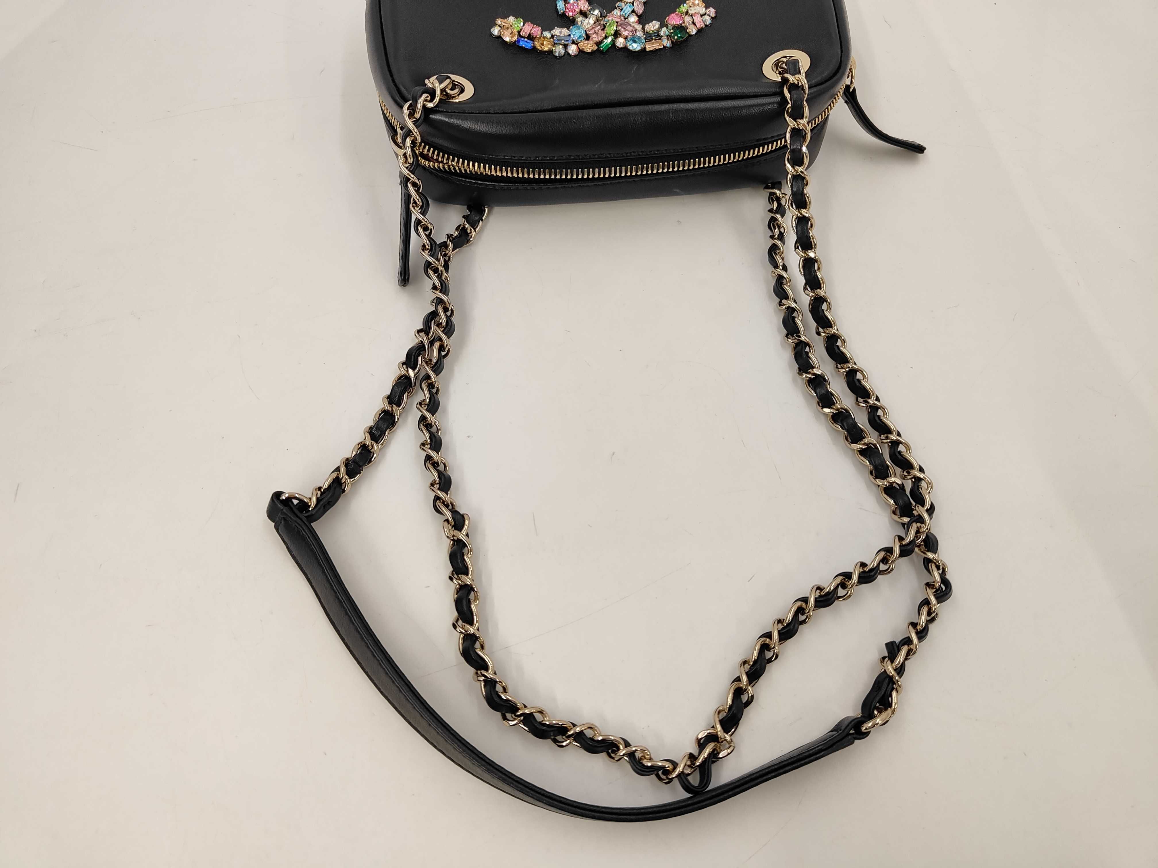 Bijou Chain Shoulder Bag, Black, Seal Card, Serial Number 30s — view 5