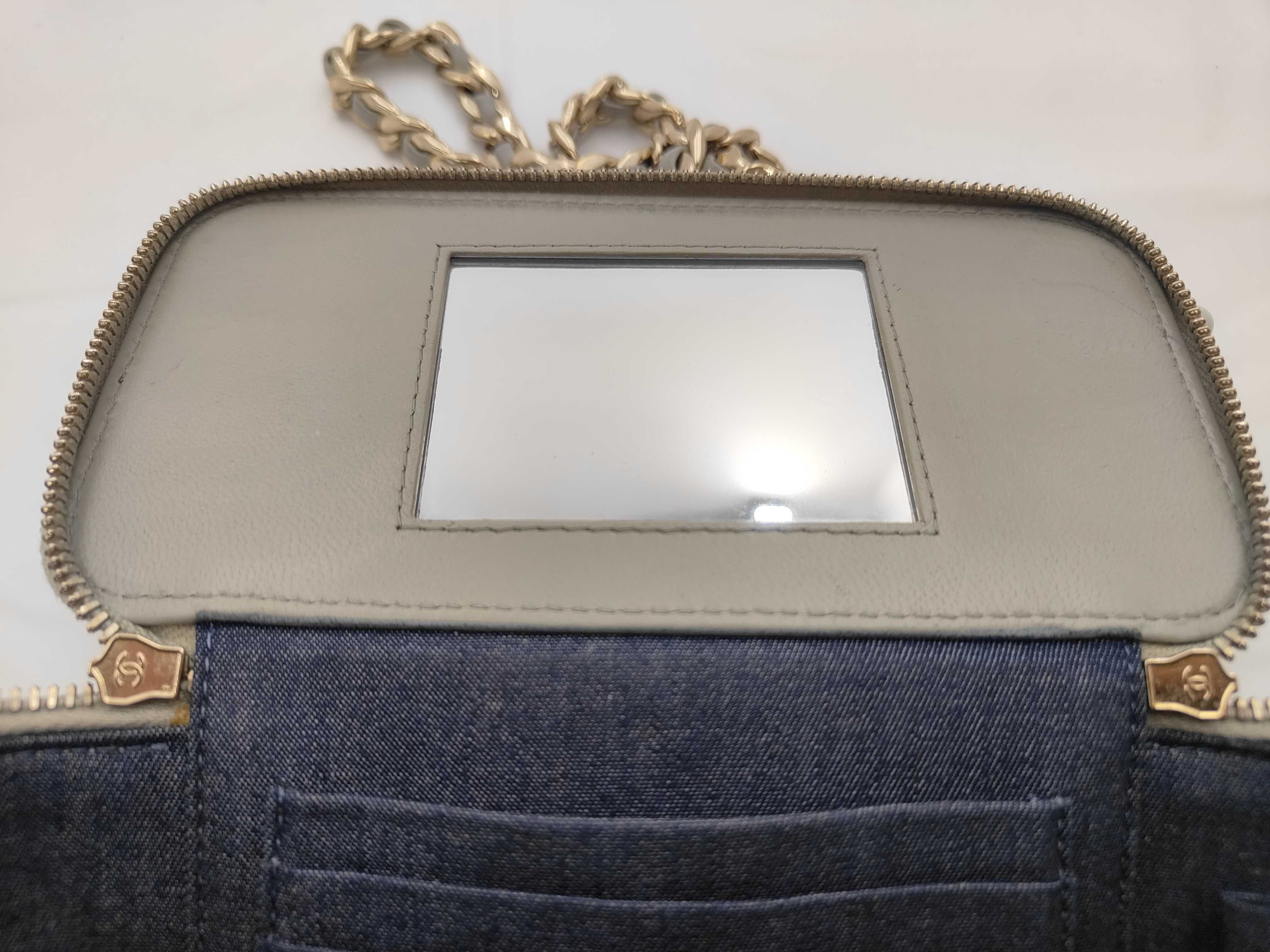 Mini Vanity Shoulder Bag (Gray) — view 9