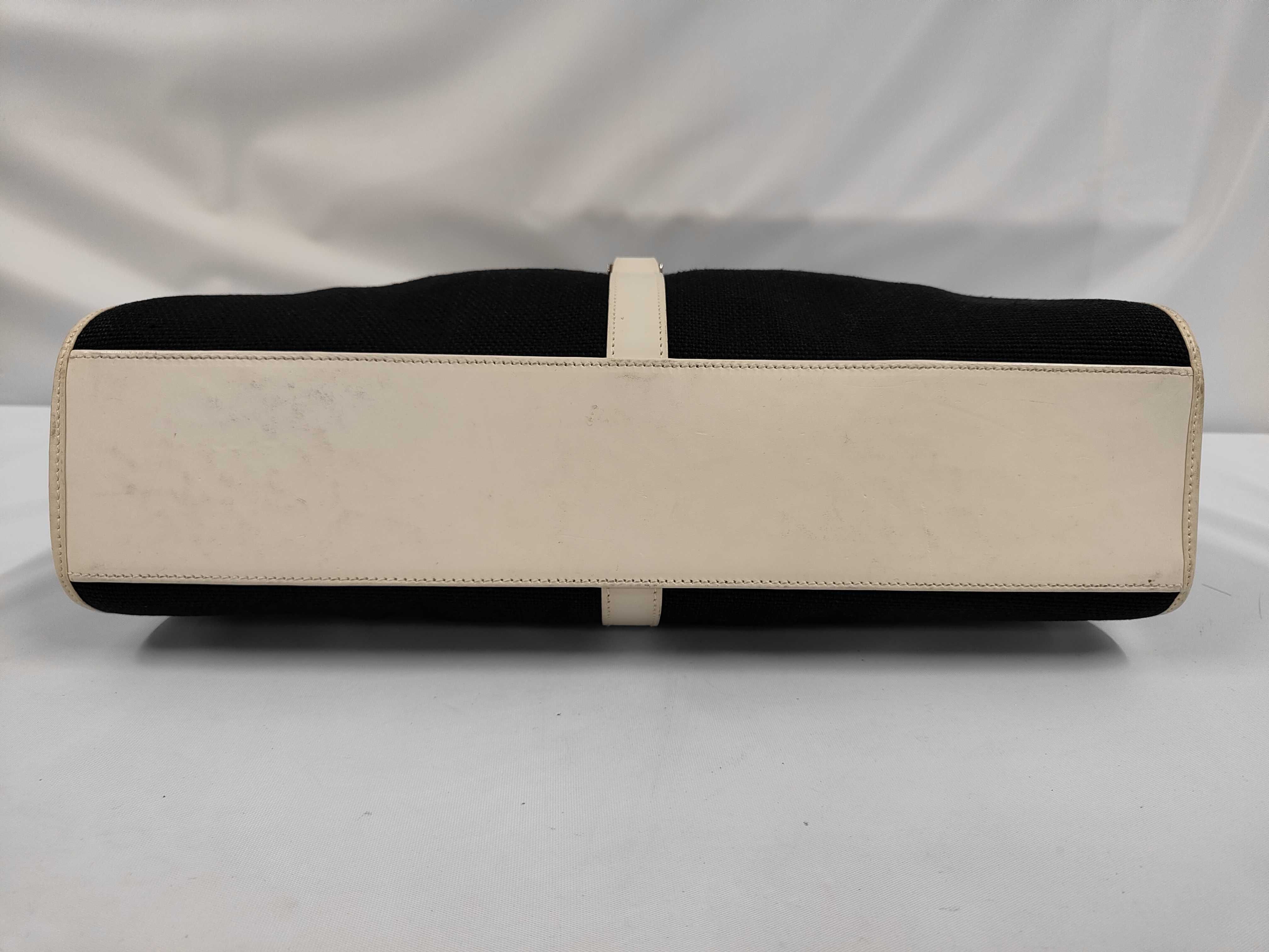 Shoulder Bag, Canvas x Leather, Black x Off-White, 002・1066 — view 3