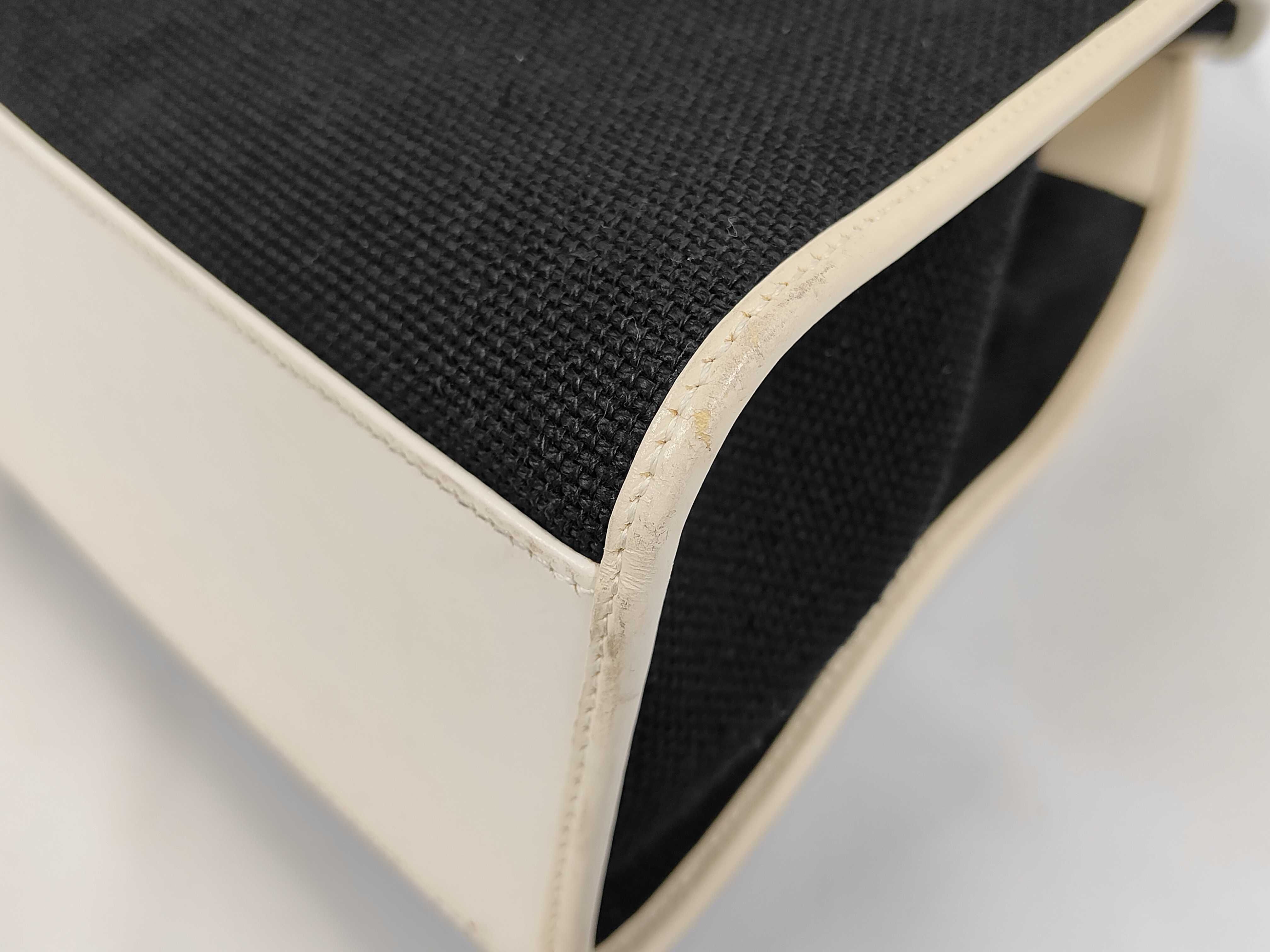 Shoulder Bag, Canvas x Leather, Black x Off-White, 002・1066 — view 4