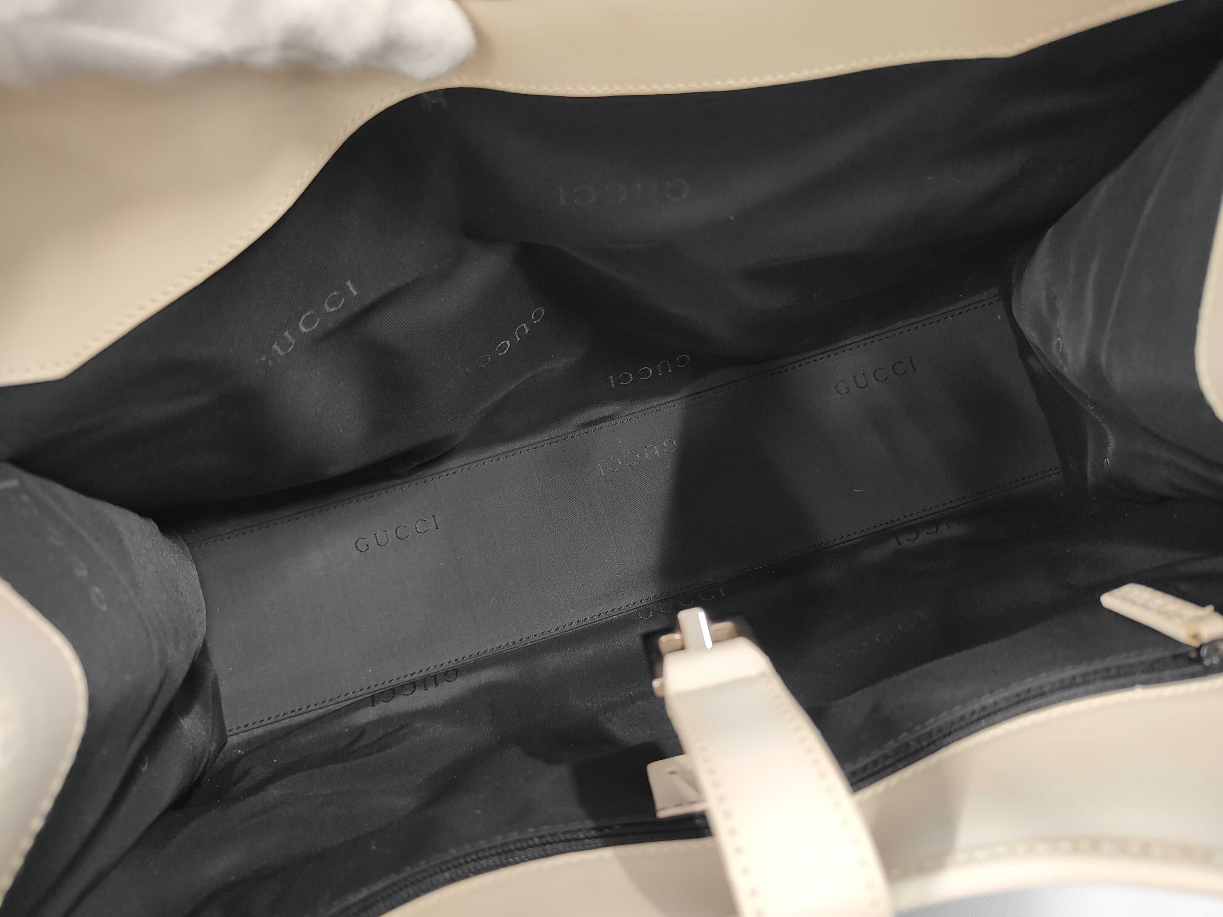 Shoulder Bag, Canvas x Leather, Black x Off-White, 002・1066 — view 8
