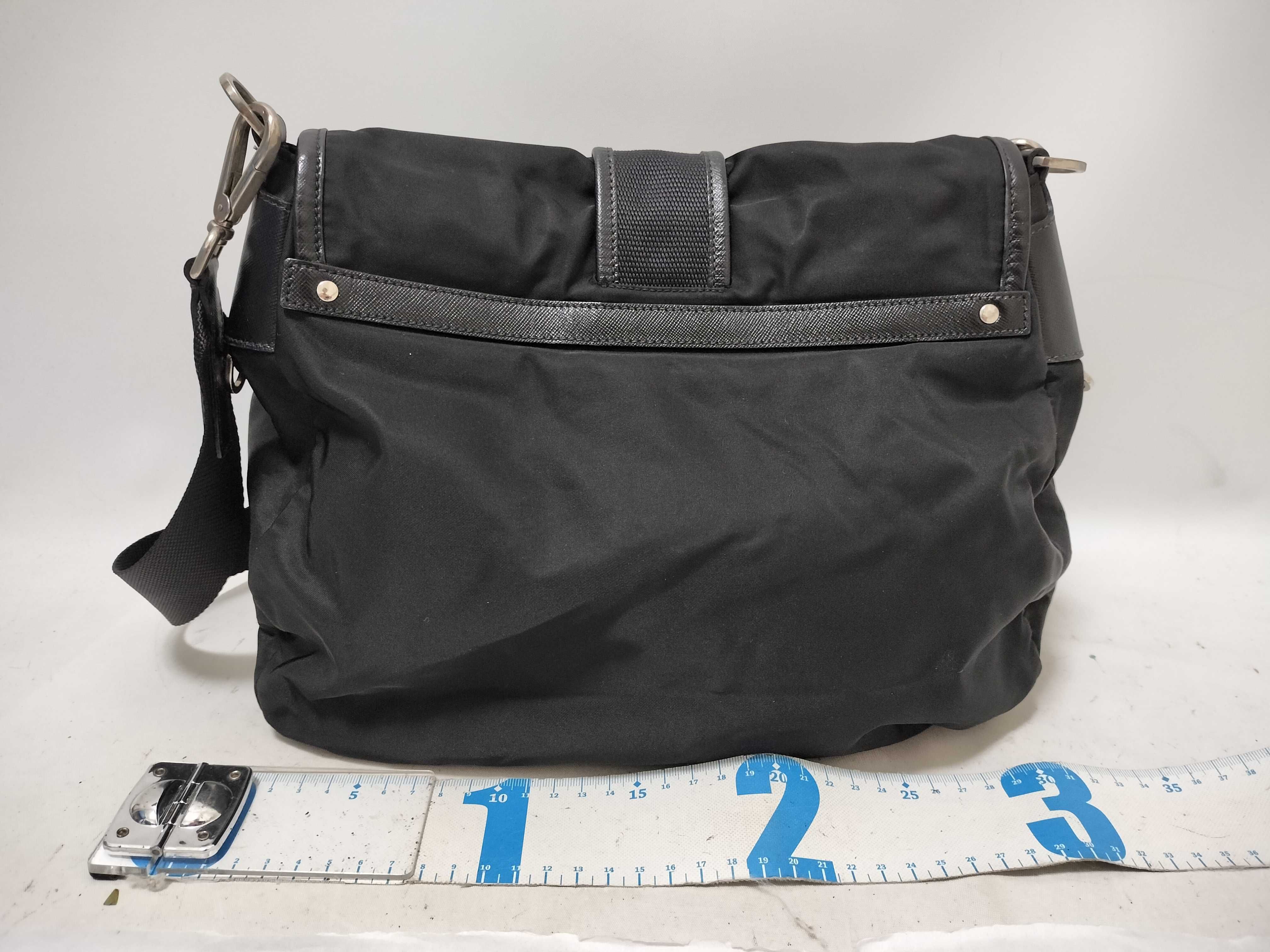 Nylon Prada Nylon Saffiano Shoulder Bag Black Shoulder Bag — view 2